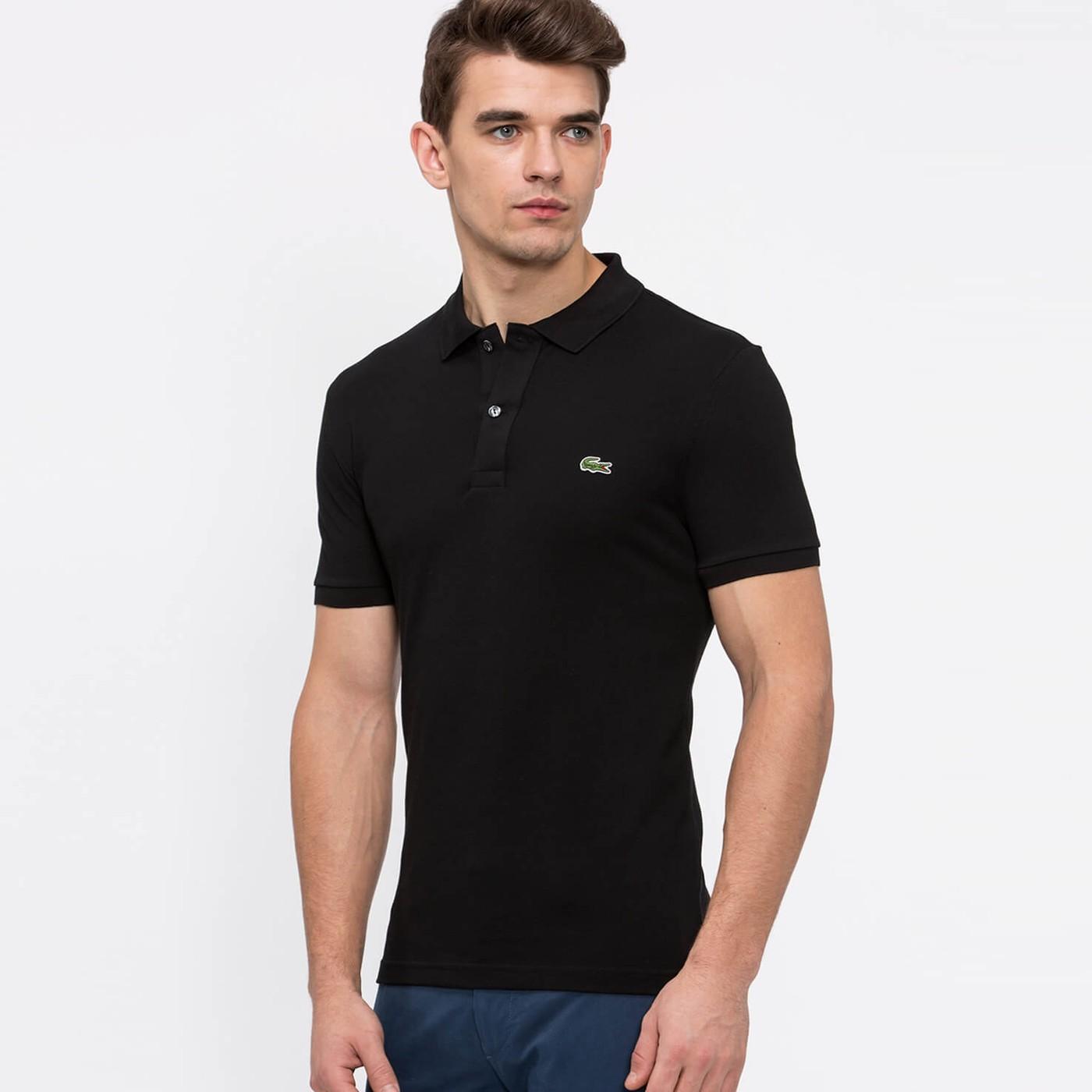 Lacoste L.12.12 Erkek Slim Fit Siyah Polo