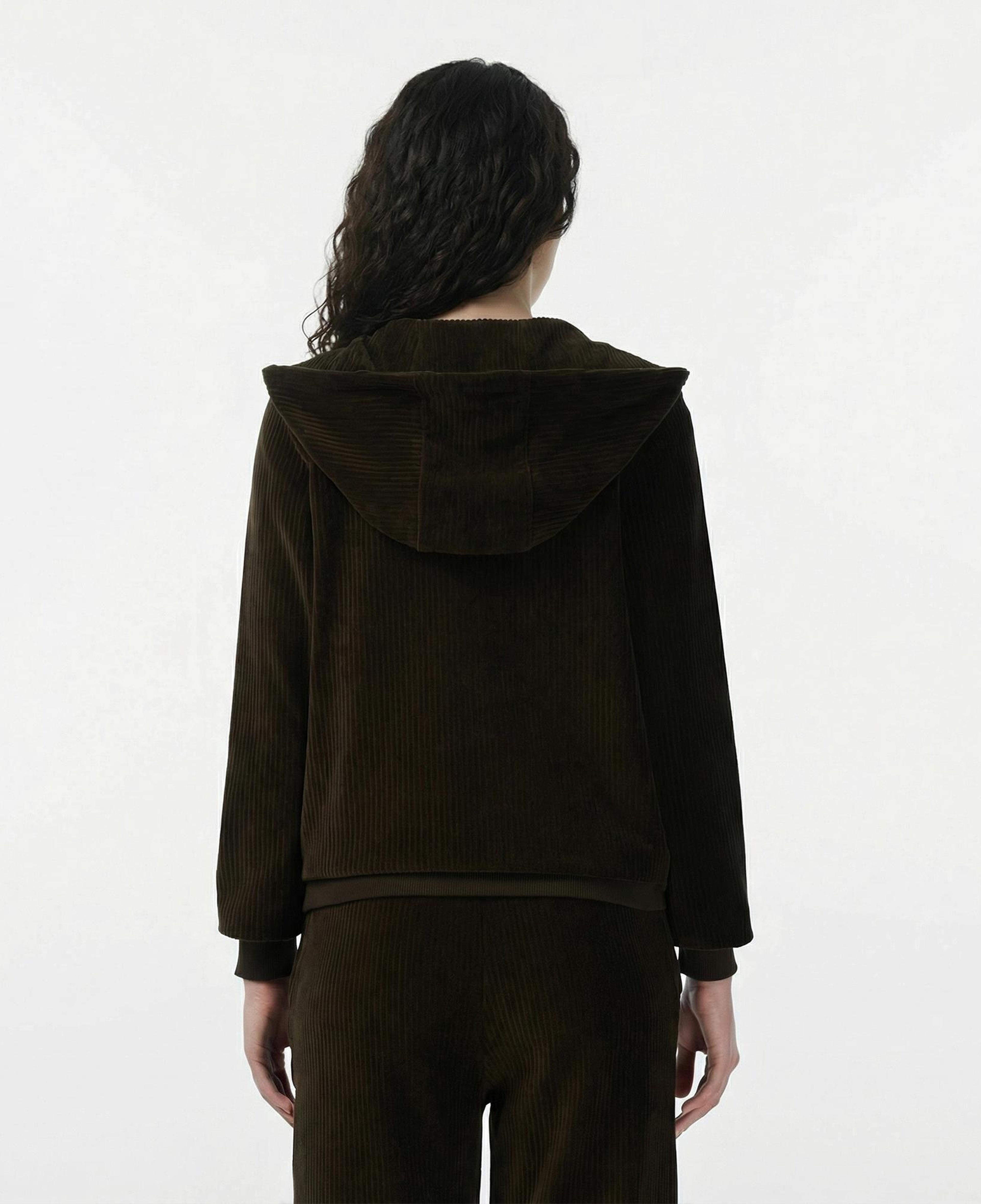 Lacoste Kadın Regular Fit Kapüşonlu Haki Sweatshirt