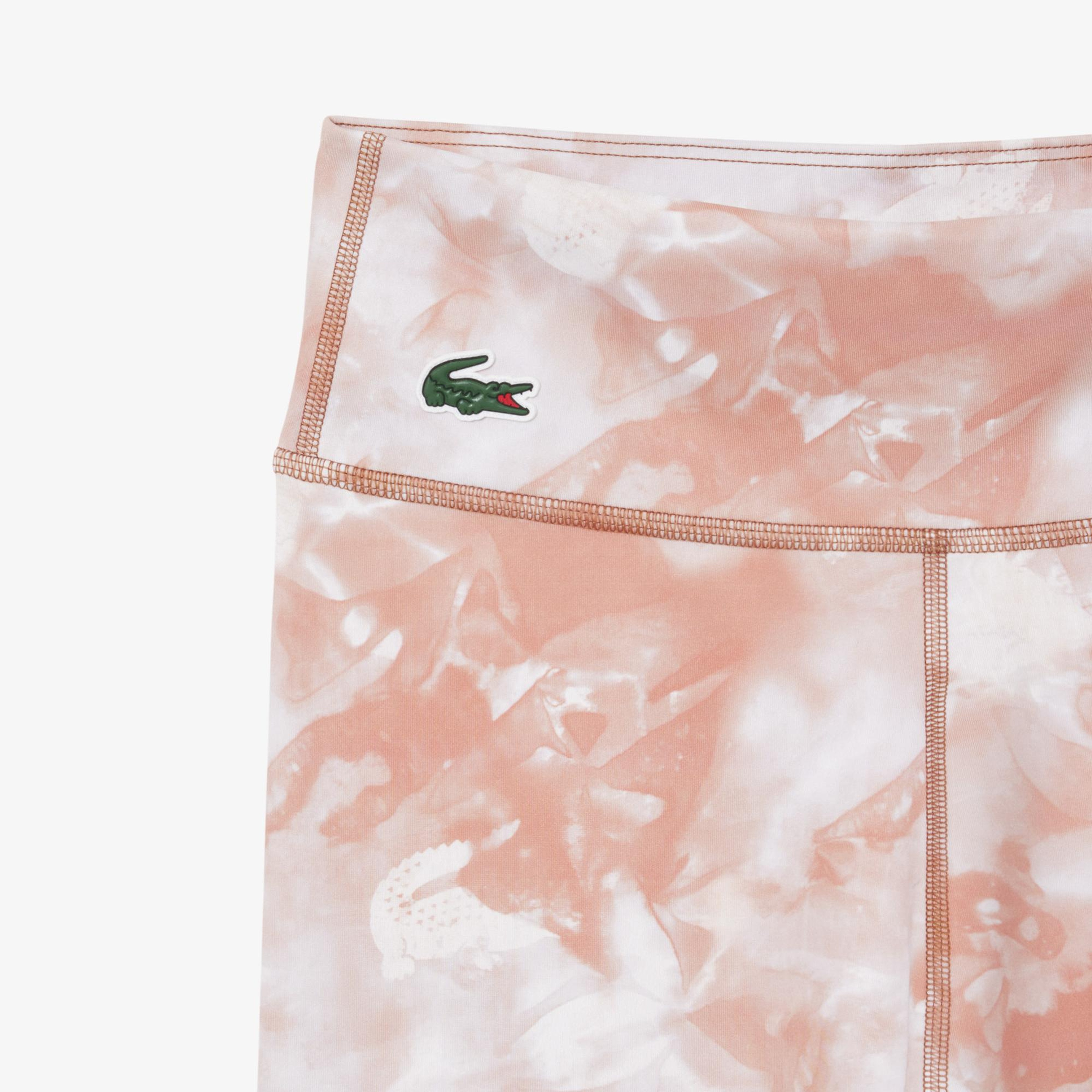 Lacoste Kadın Slim Fit Desenli Pembe Tayt