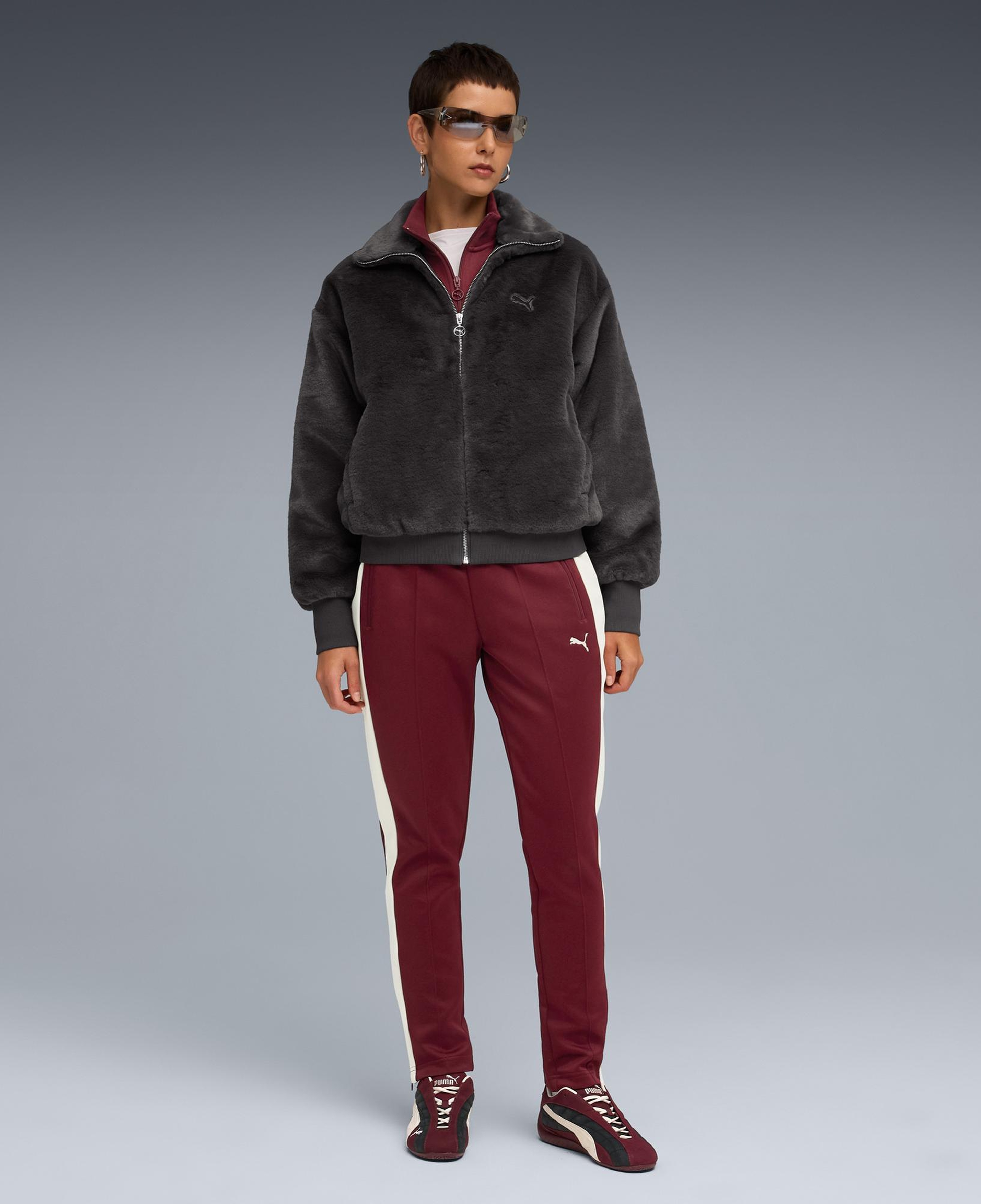 Puma Soft Fleece  Kadın Koyu Gri Ceket