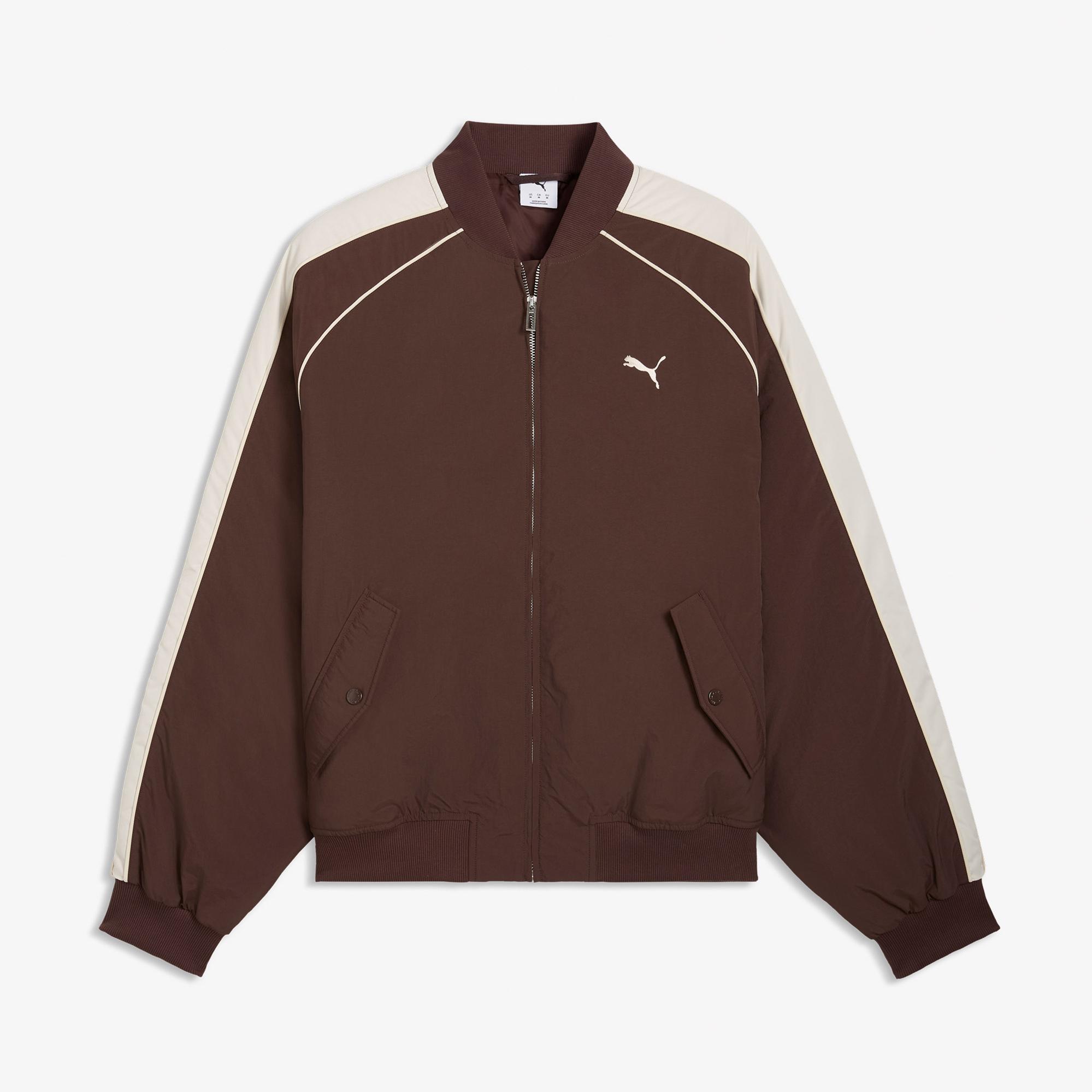 Puma T7 Bomber Unisex Kahverengi Ceket