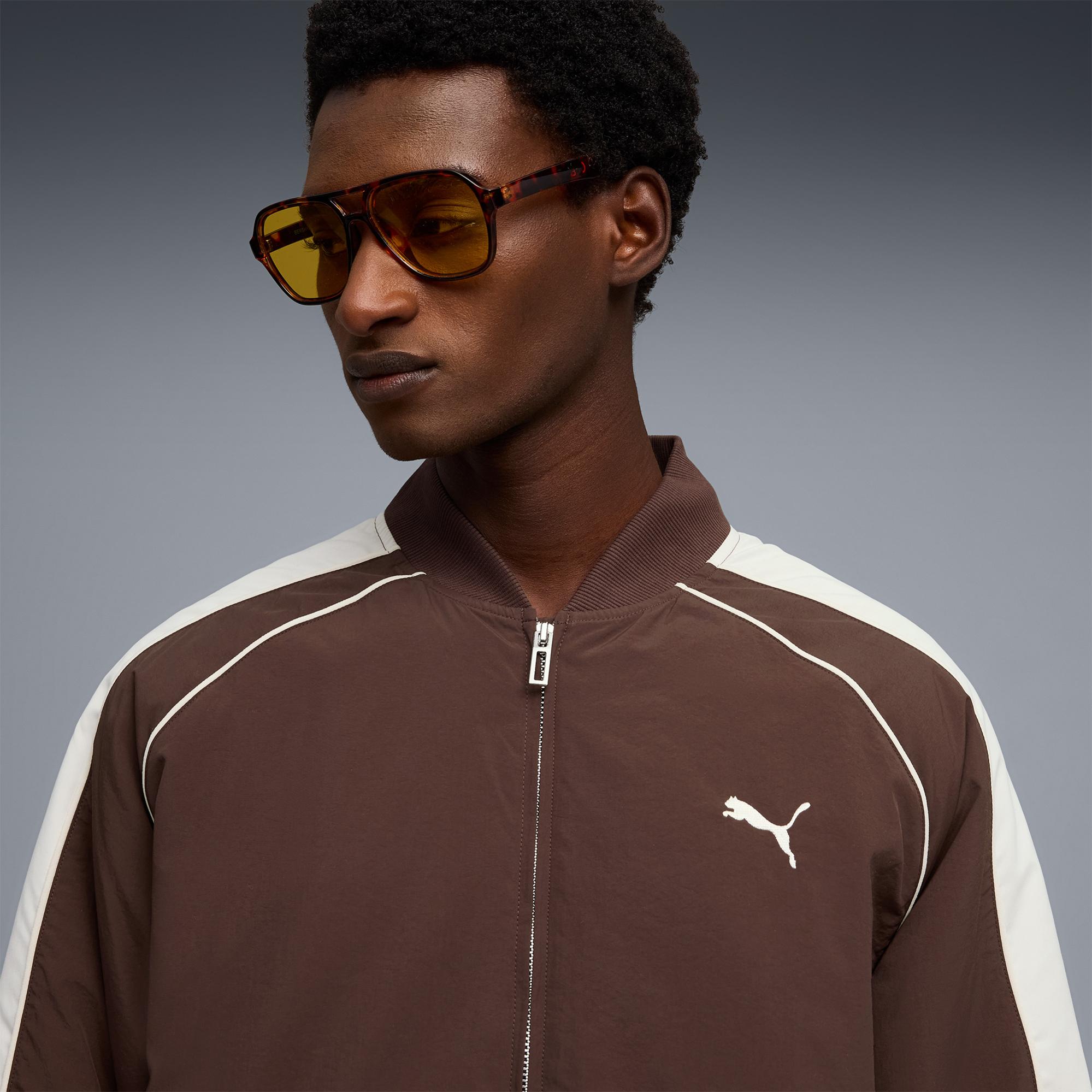 Puma T7 Bomber Unisex Kahverengi Ceket
