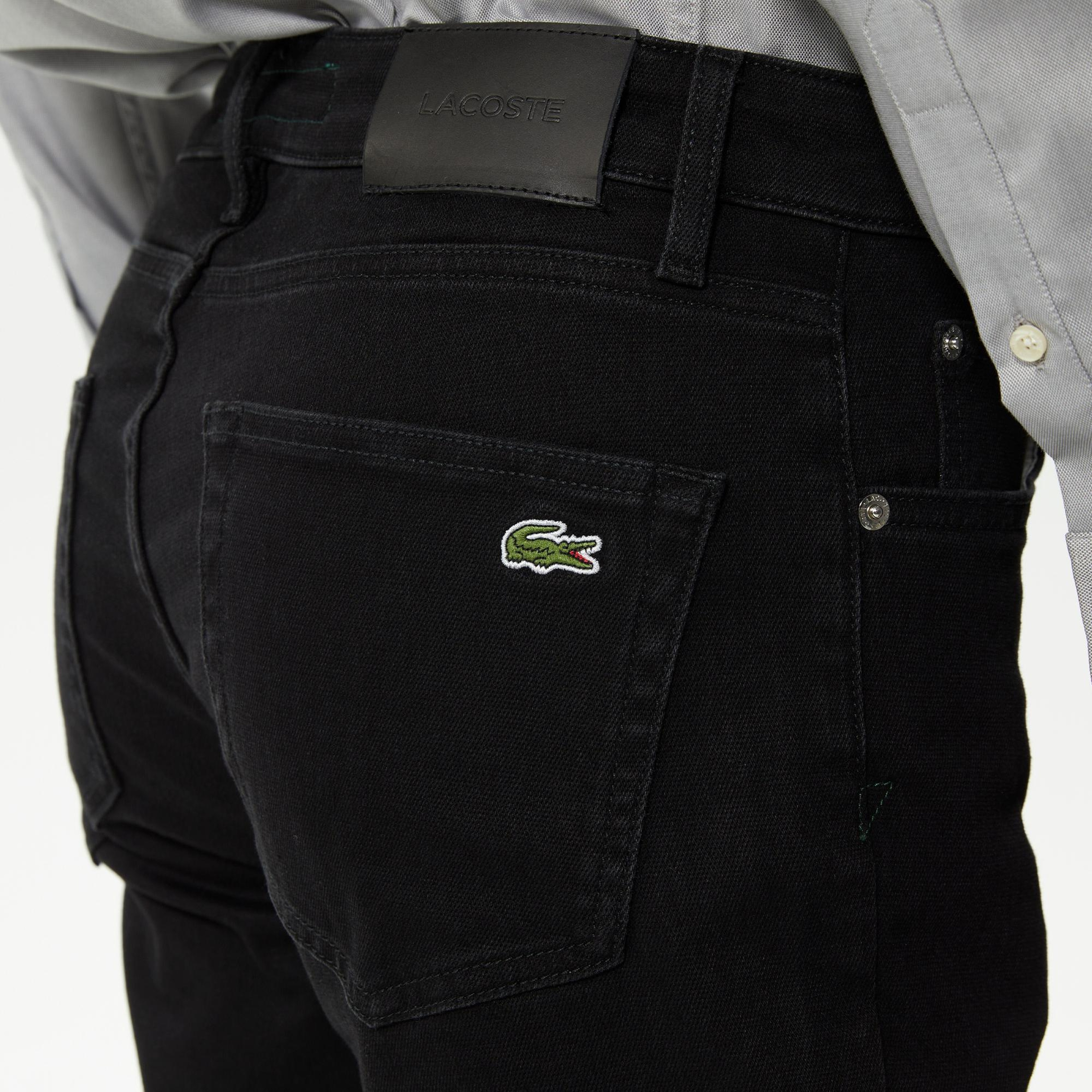 Erkek Slim Fit Siyah Jean Pantolon