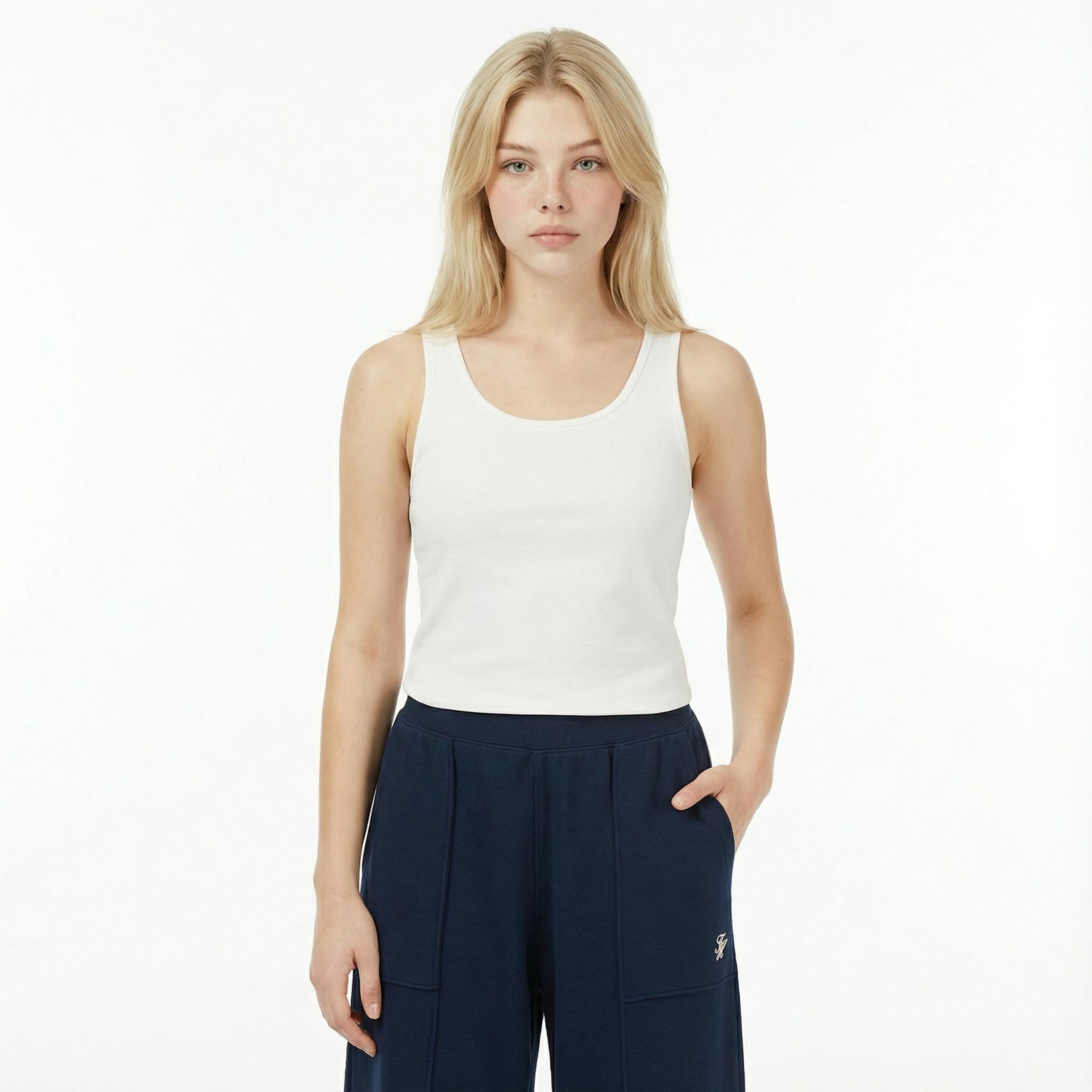 Tommy Hilfiger Script Straing Pique Kadın Lacivert Eşofman Altı