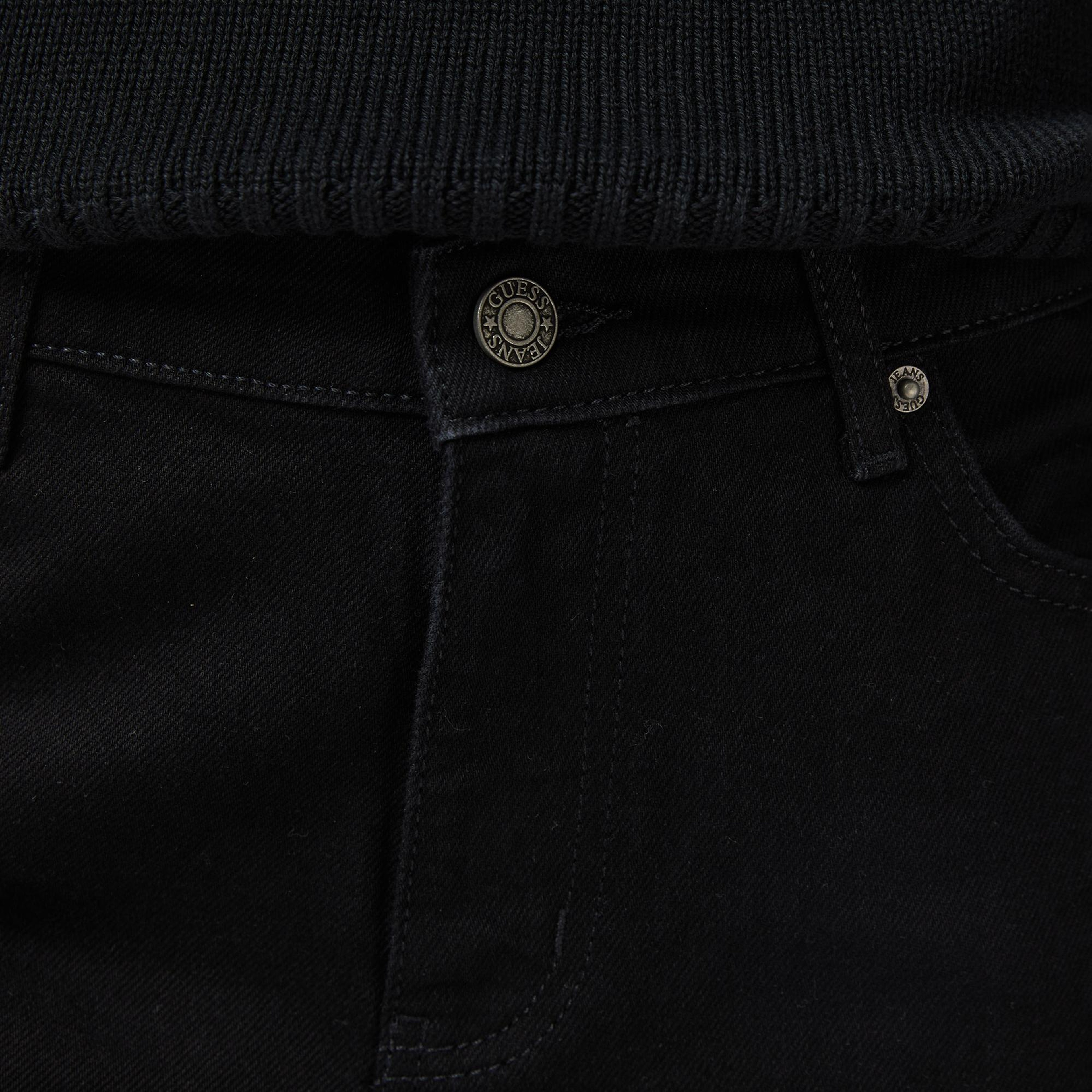 Guess G08 Mid Rise Staright Regular Fit Kadın Siyah Jean