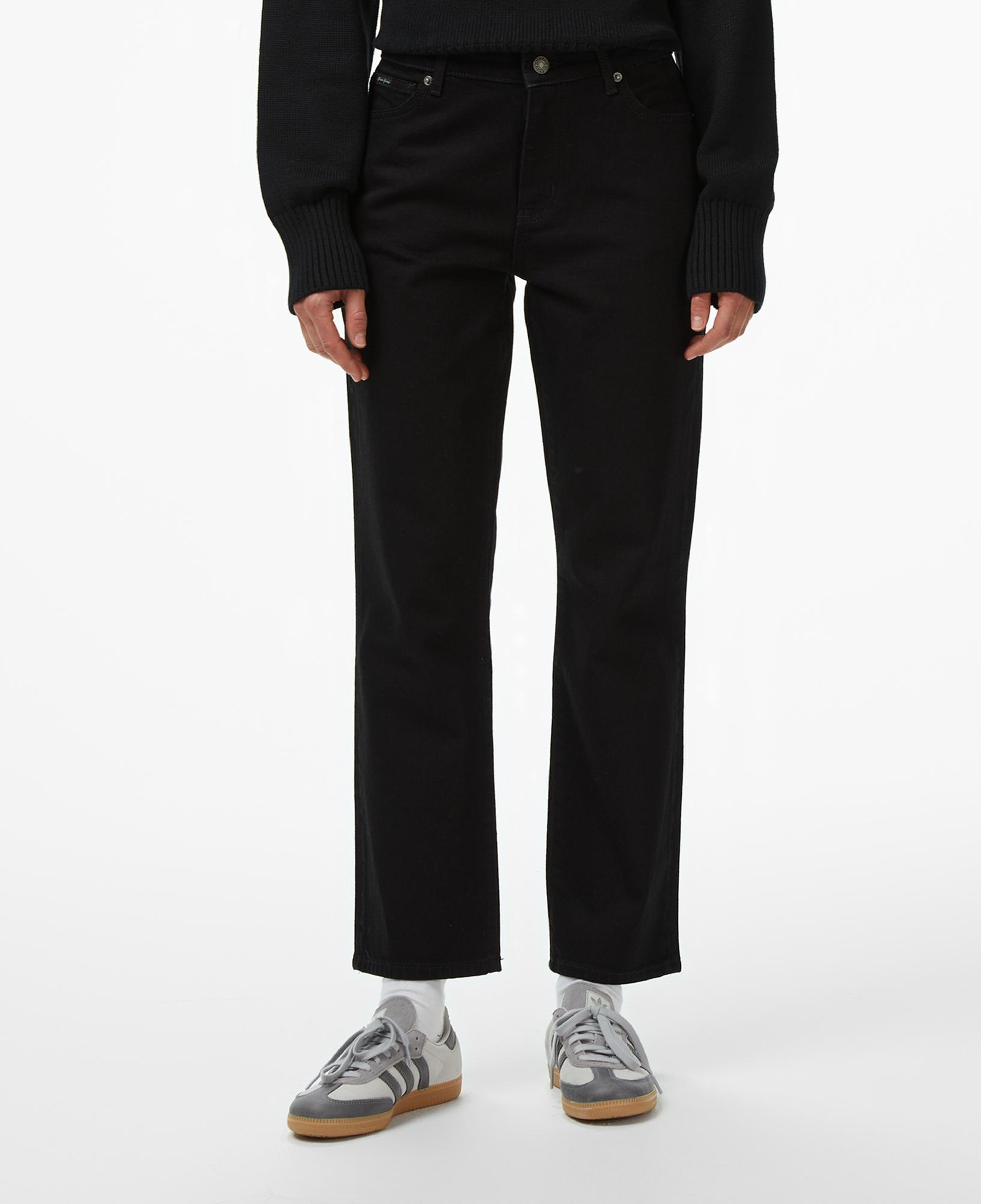 Guess G08 Mid Rise Staright Regular Fit Kadın Siyah Jean