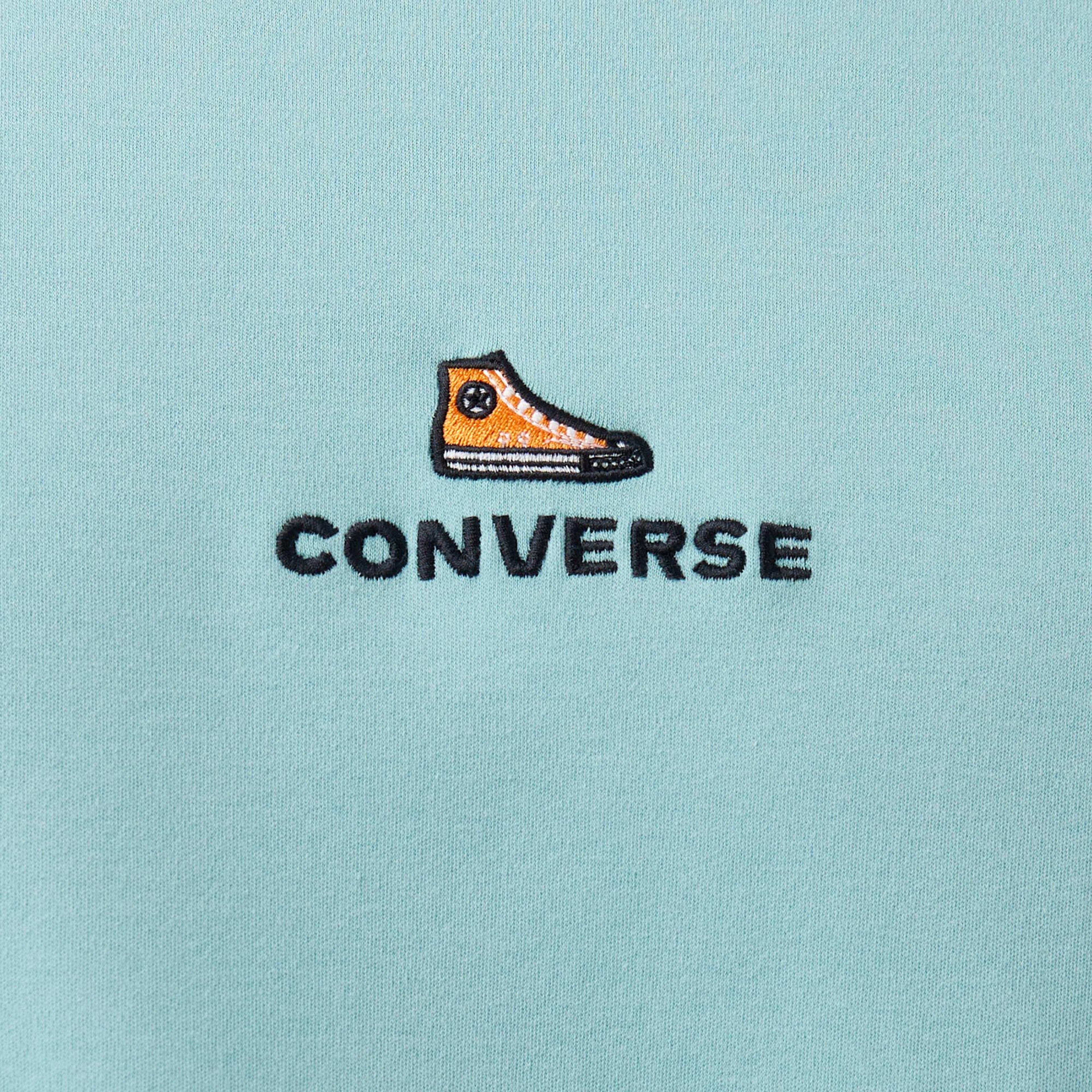 Converse Oversize Fit Erkek Mavi T-Shirt