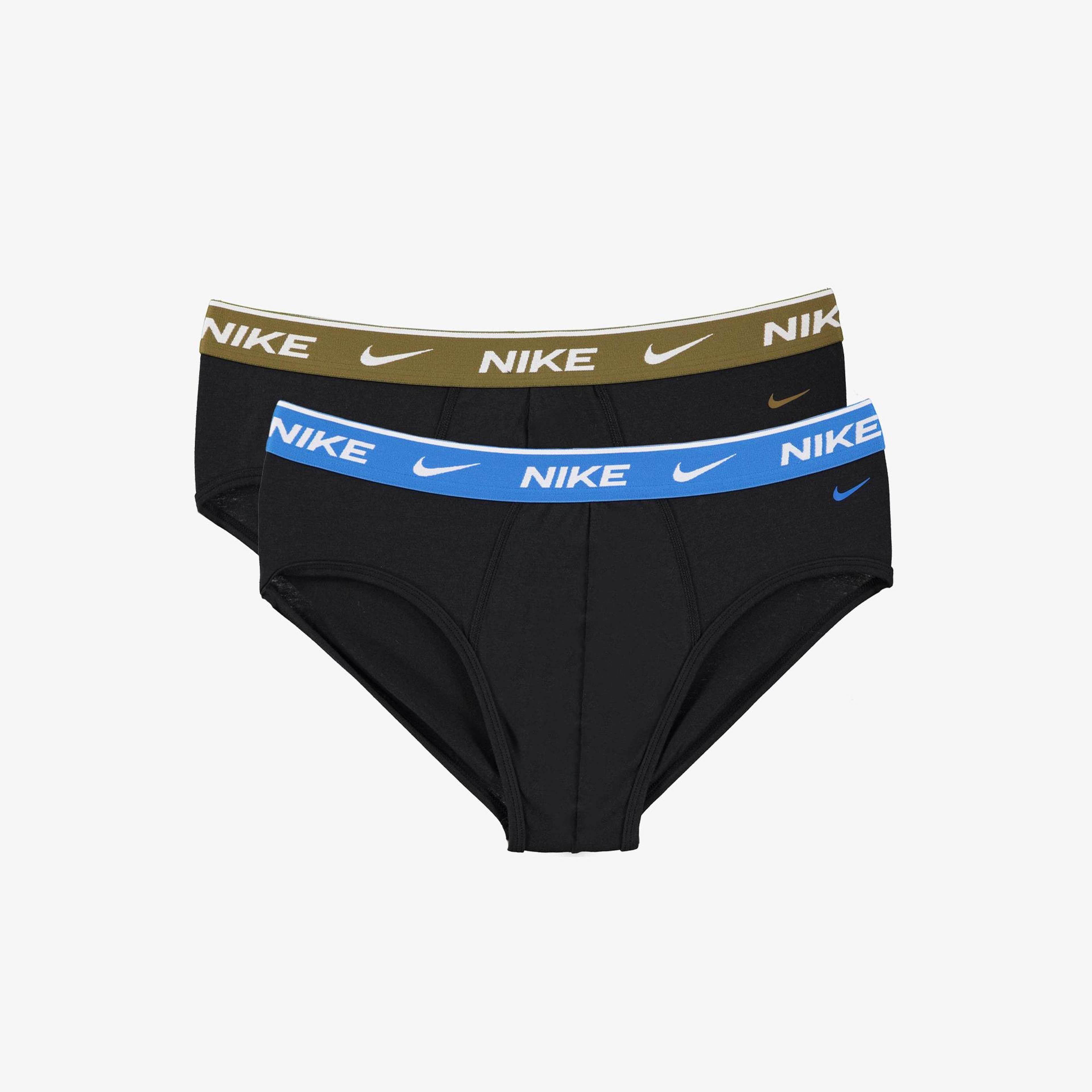 Nike Brief 2' li Erkek Siyah Boxer