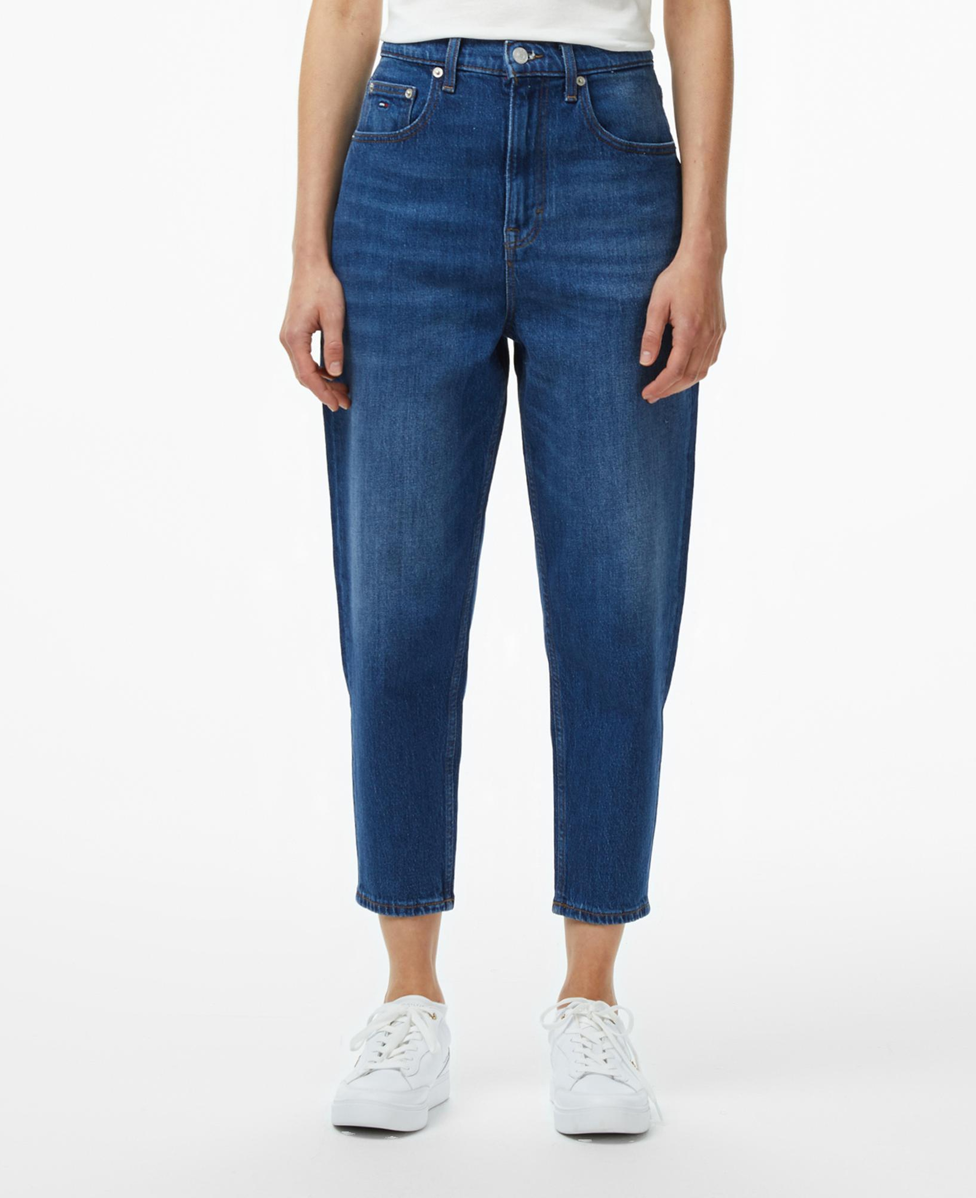 Tommy Jeans Mom Kadın Mavi Jean Pantolon