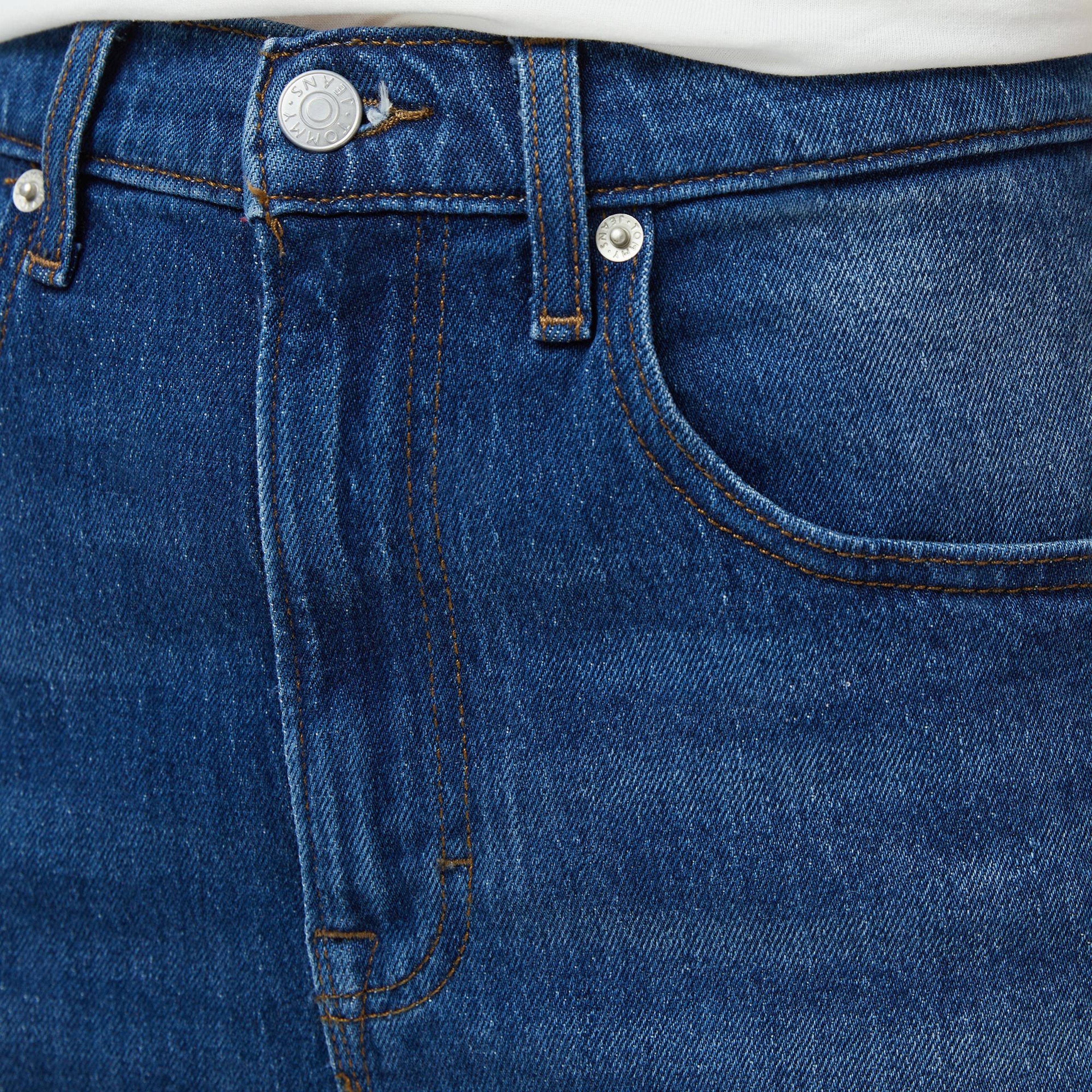 Tommy Jeans Mom Kadın Mavi Jean Pantolon