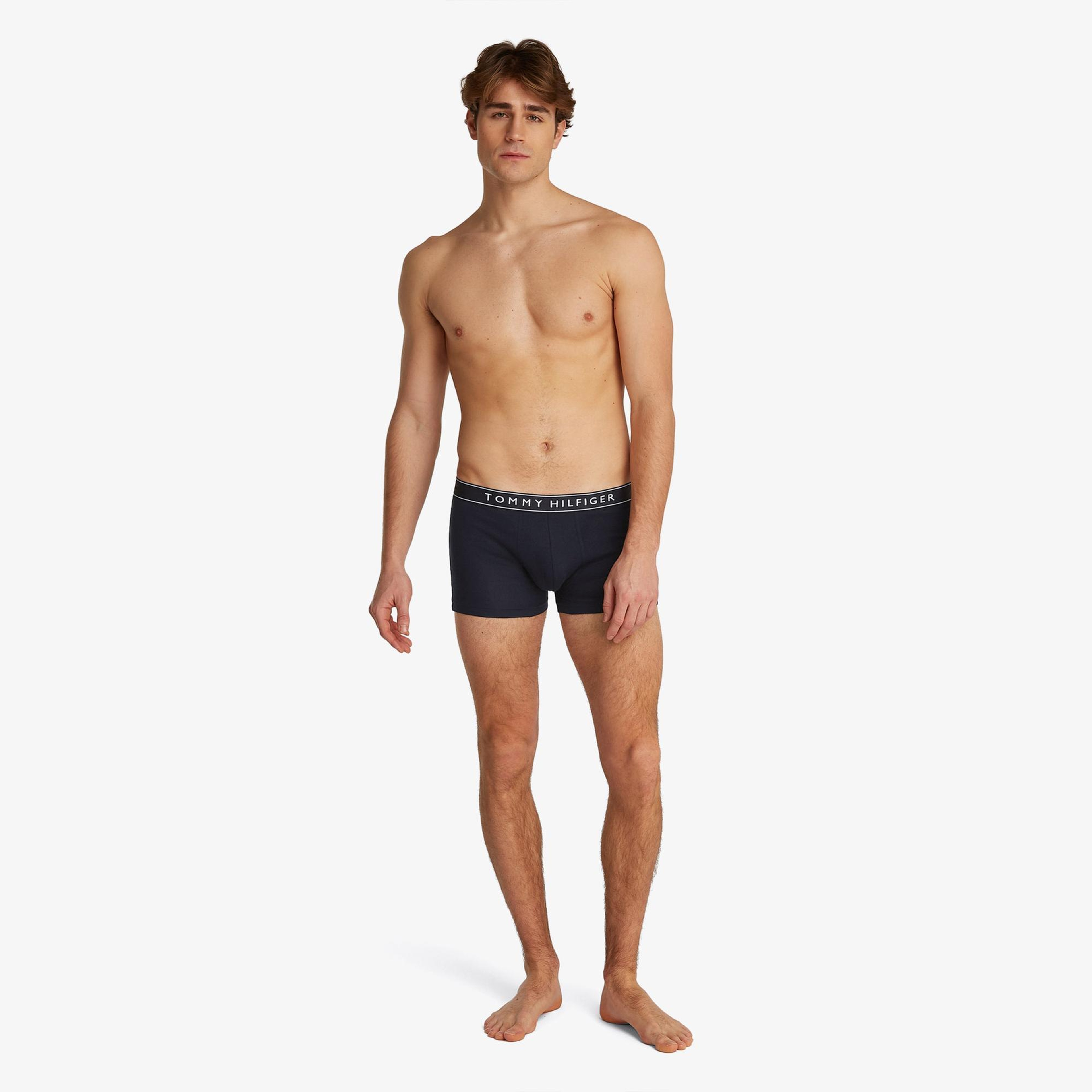 Tommy Hilfiger Trunk Erkek 3'lü Lacivert Boxer