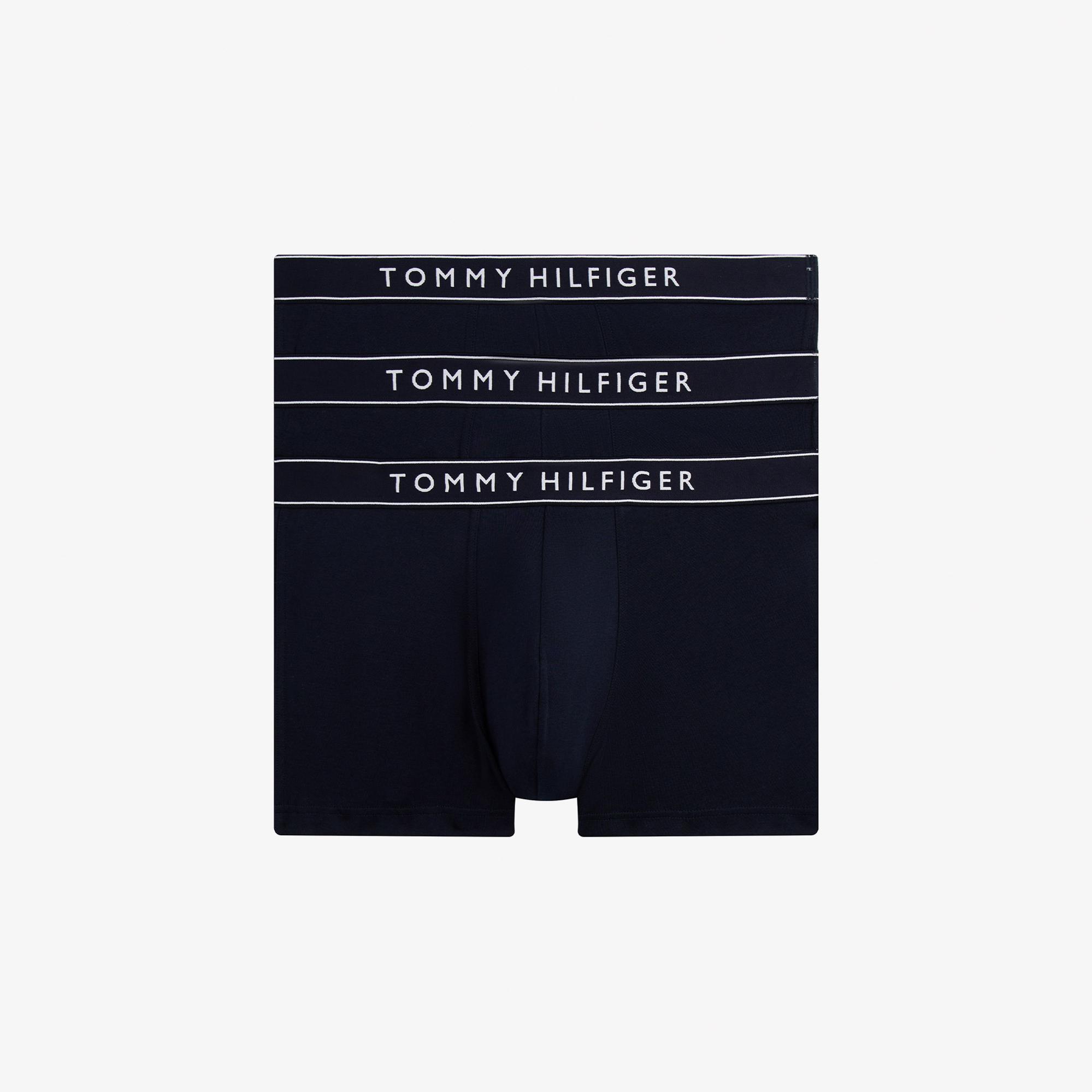 Tommy Hilfiger Trunk Erkek 3'lü Lacivert Boxer