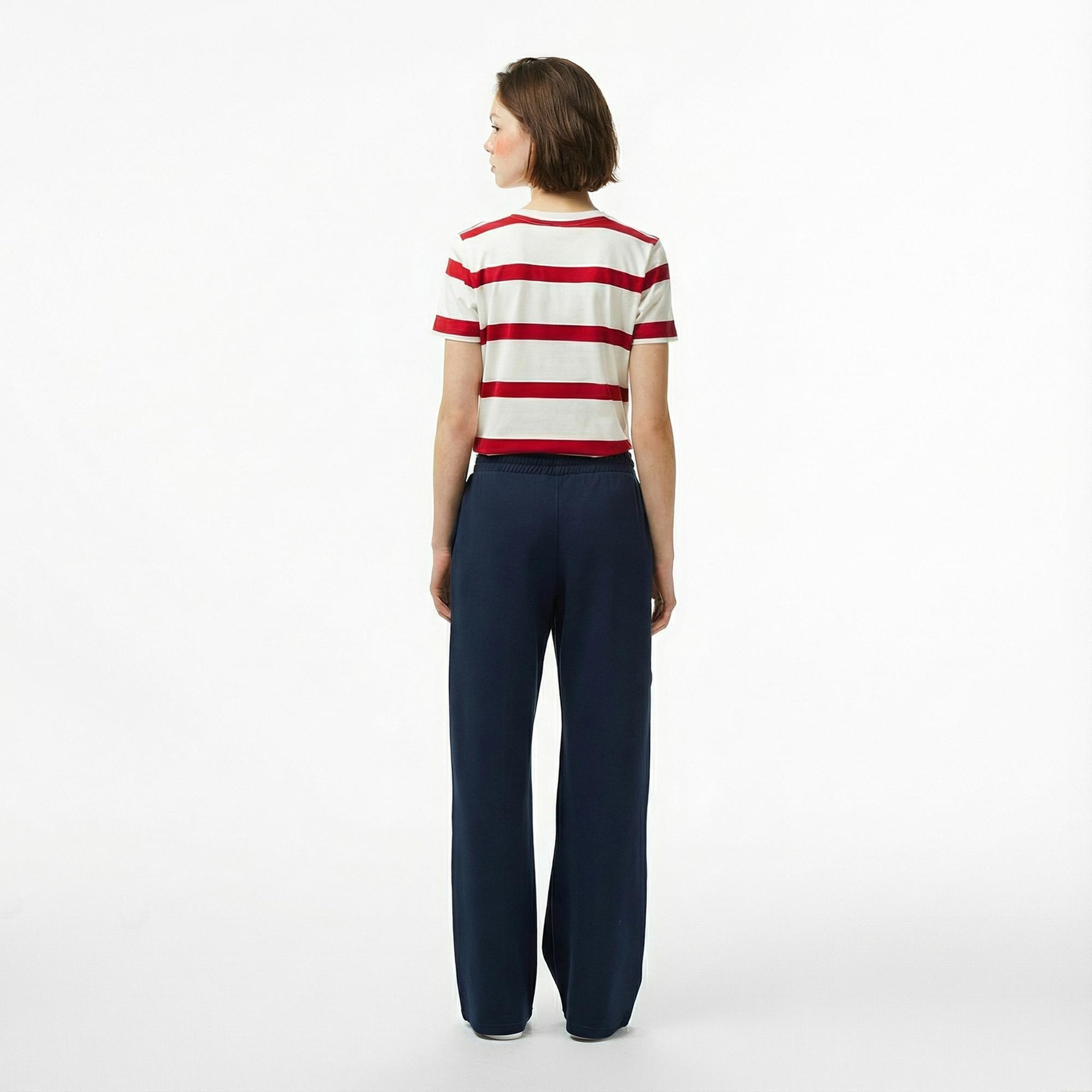 Tommy Hilfiger Script Straight Pique Kadın Lacivert Eşofman Altı