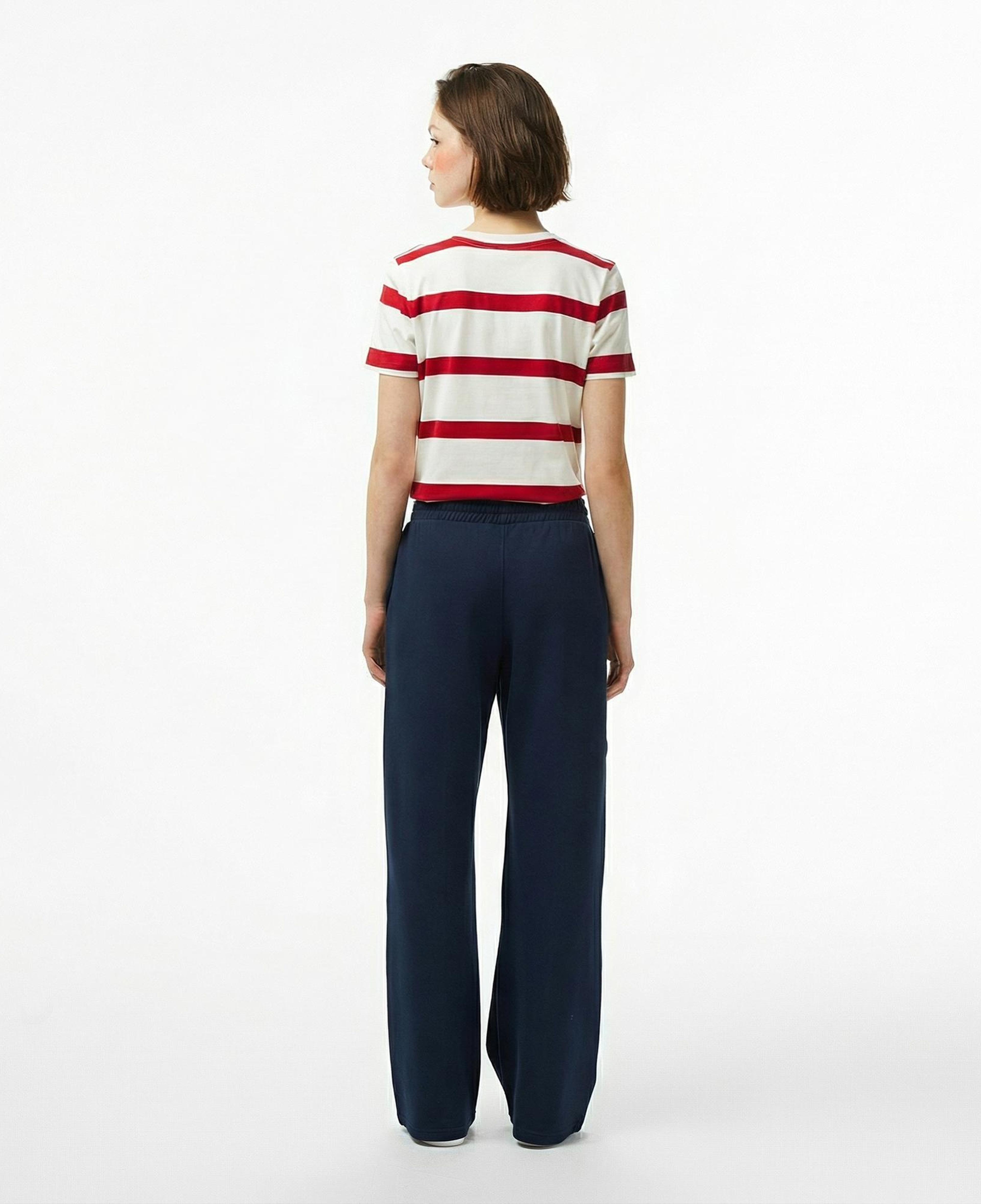 Tommy Hilfiger Script Straight Pique Kadın Lacivert Eşofman Altı