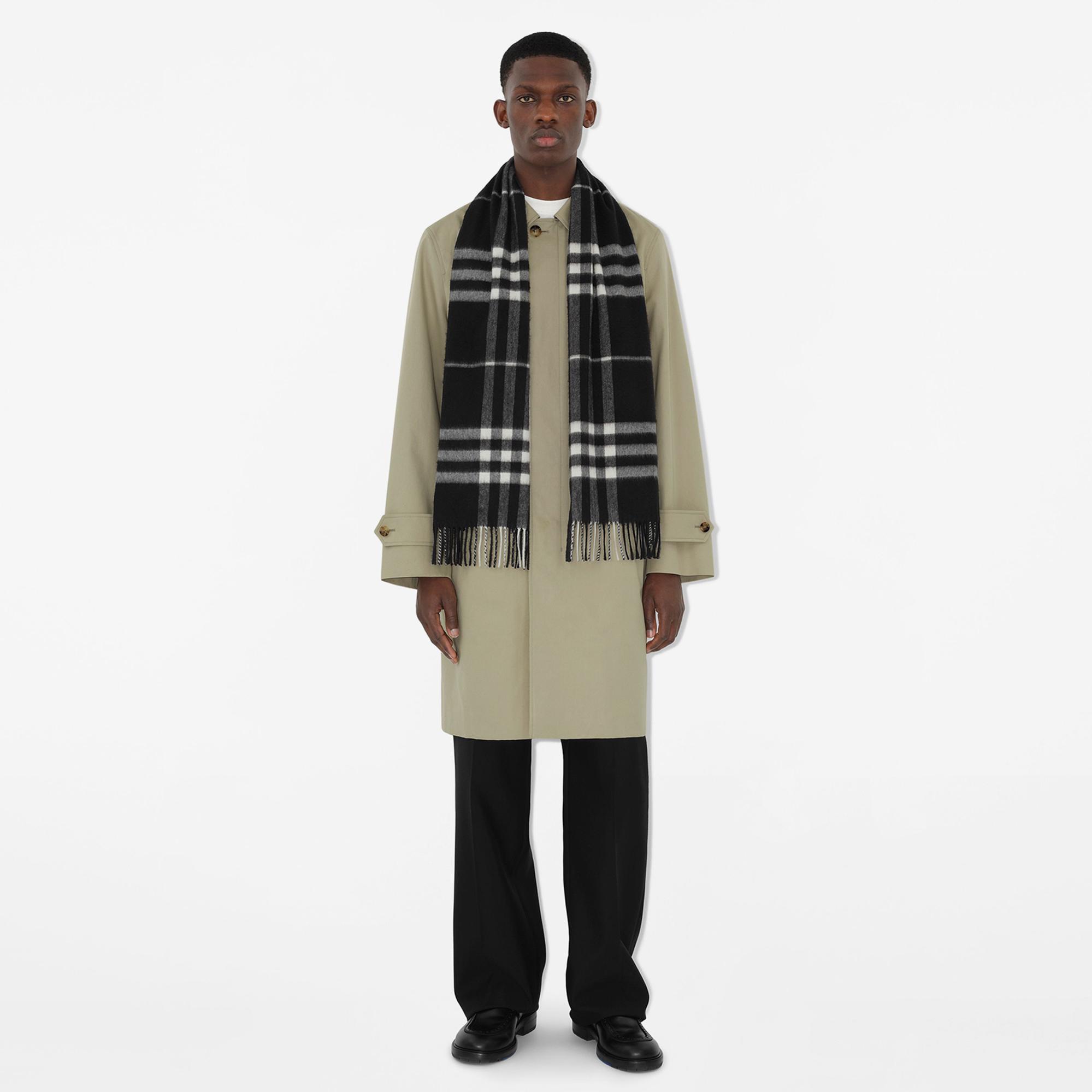 Burberry Check Kaşmir Kadın Siyah Atkı