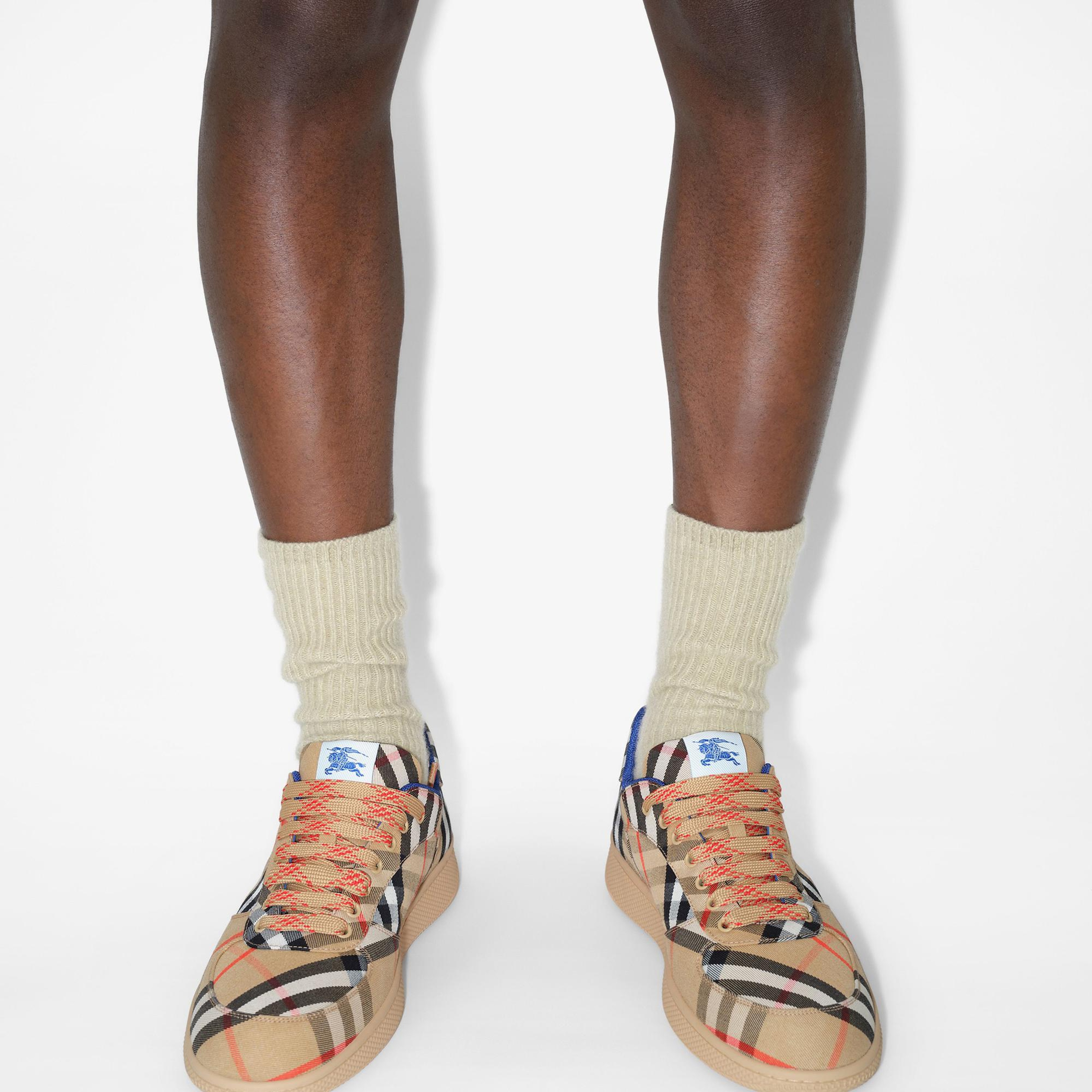 Burberry Check Terrace Erkek Bej Sneaker