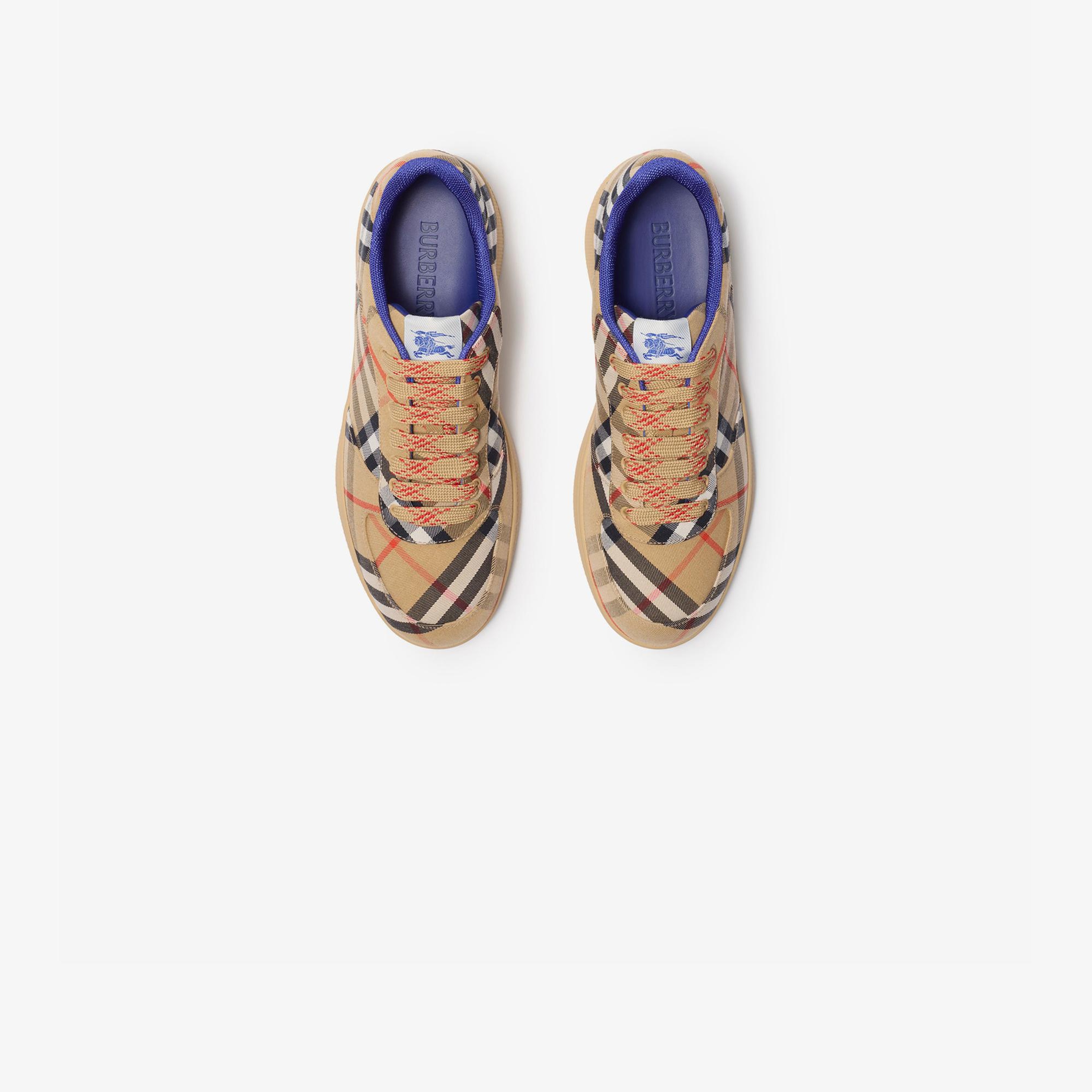 Burberry Check Terrace Erkek Bej Sneaker