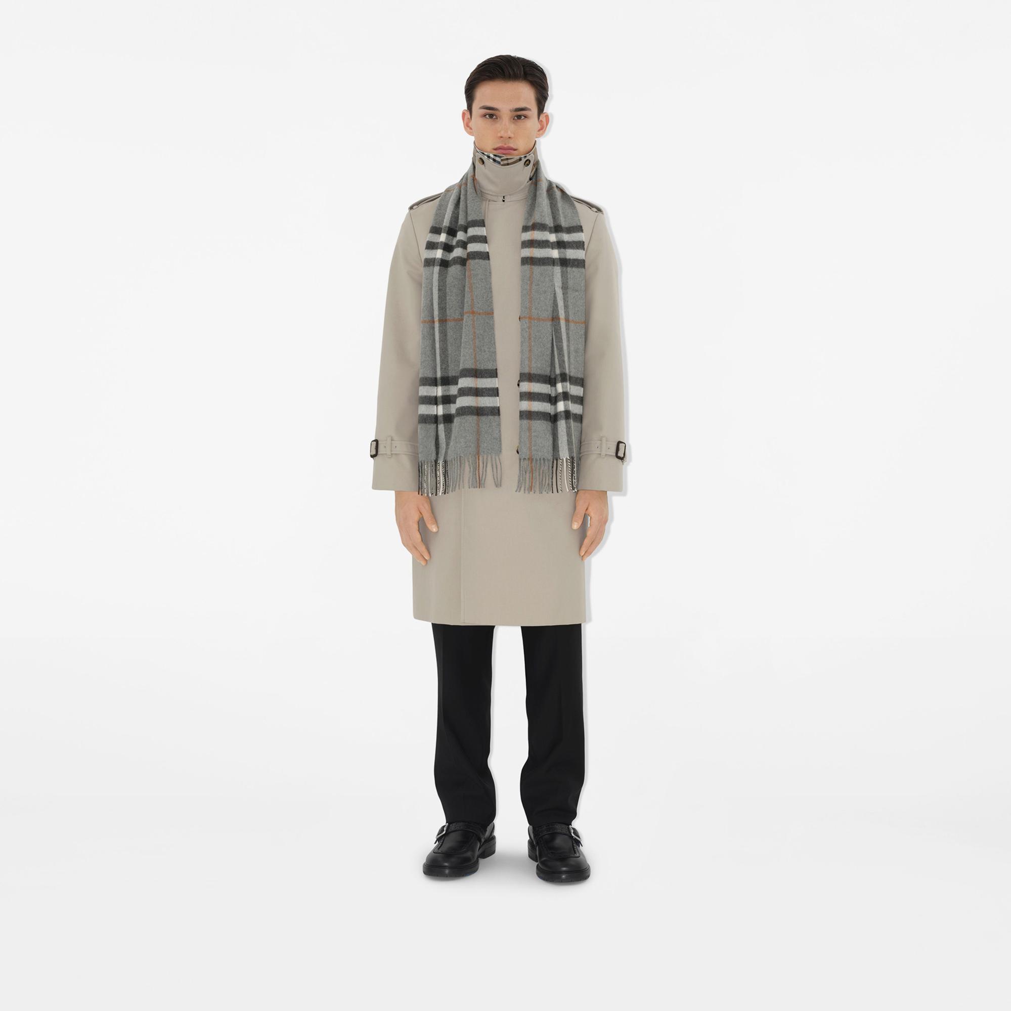 Burberry Check Kaşmir Kadın Gri Atkı