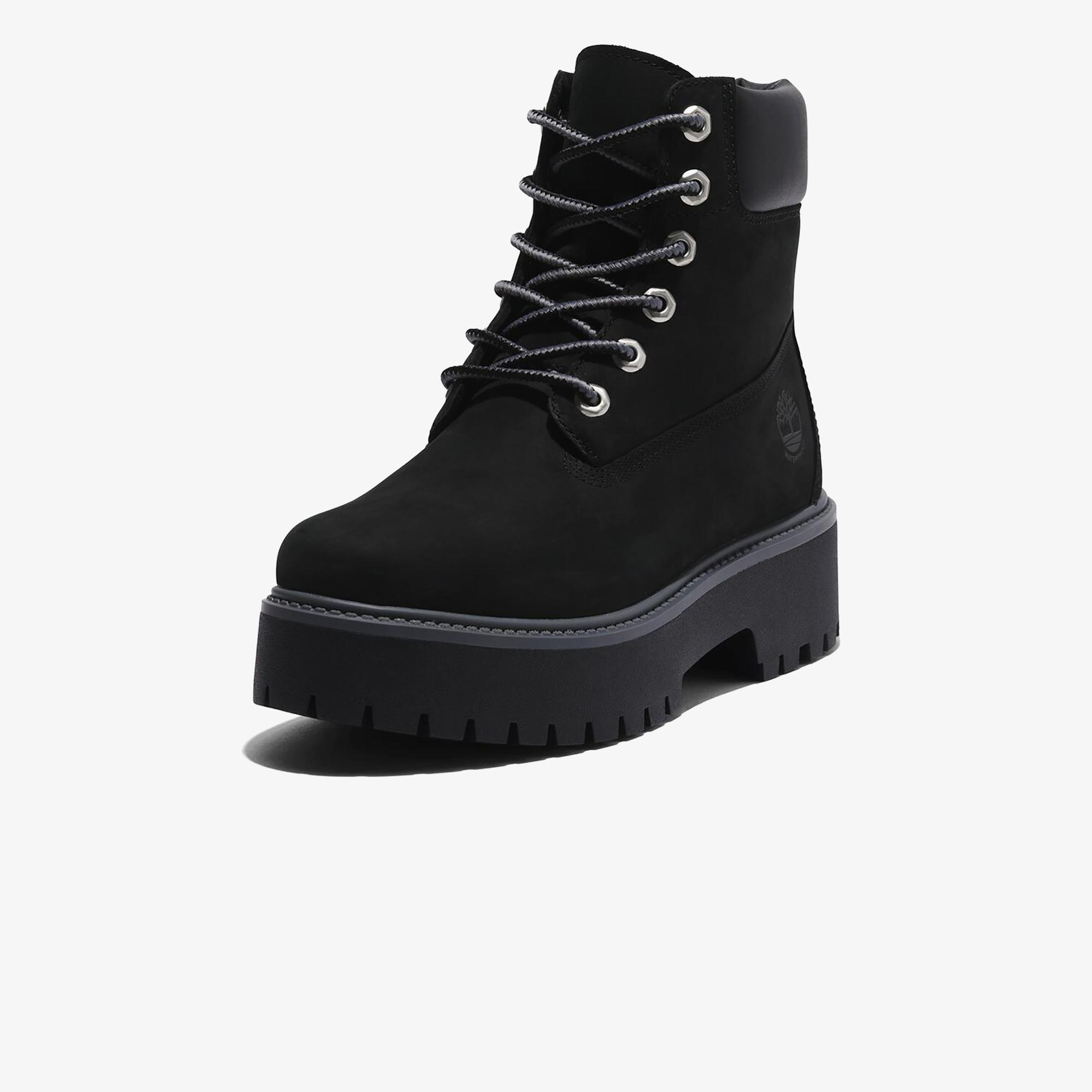 Timberland Stone Street 6 Inch Lace Up Kadın Siyah Bot