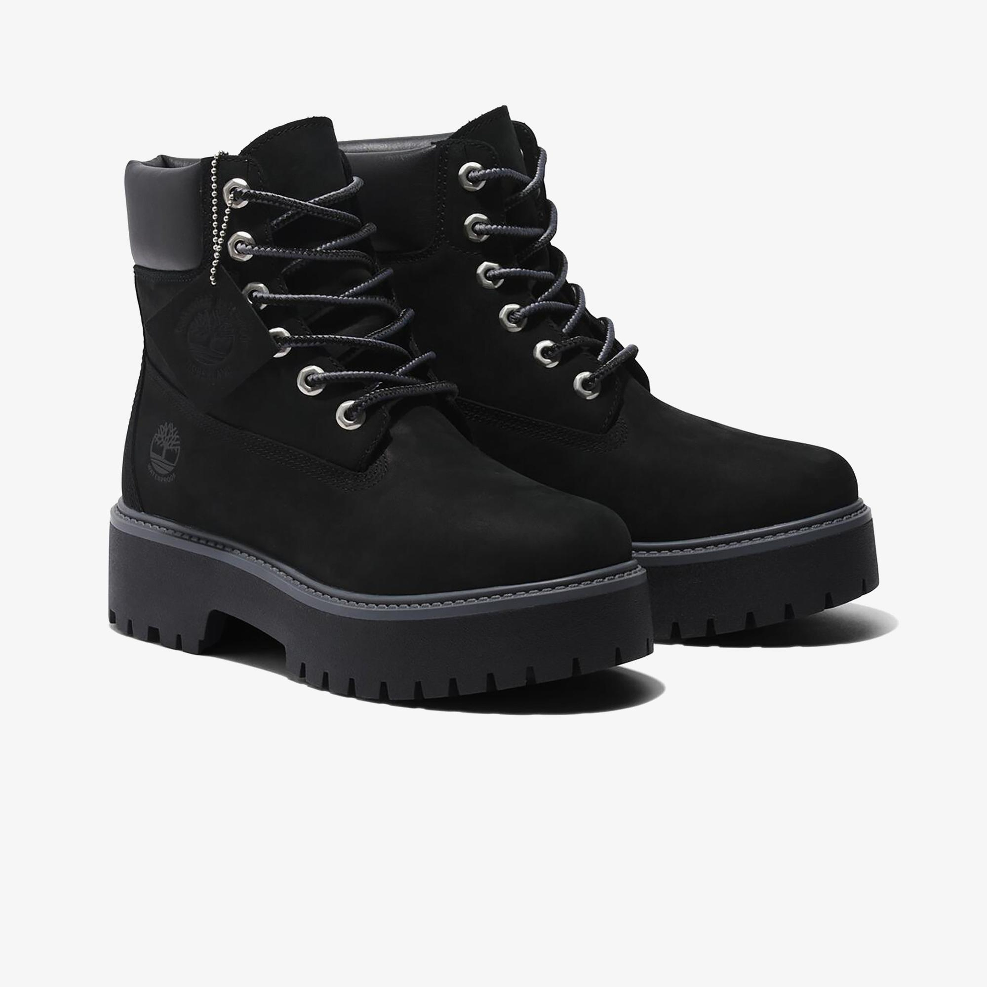 Timberland Stone Street 6 Inch Lace Up Kadın Siyah Bot