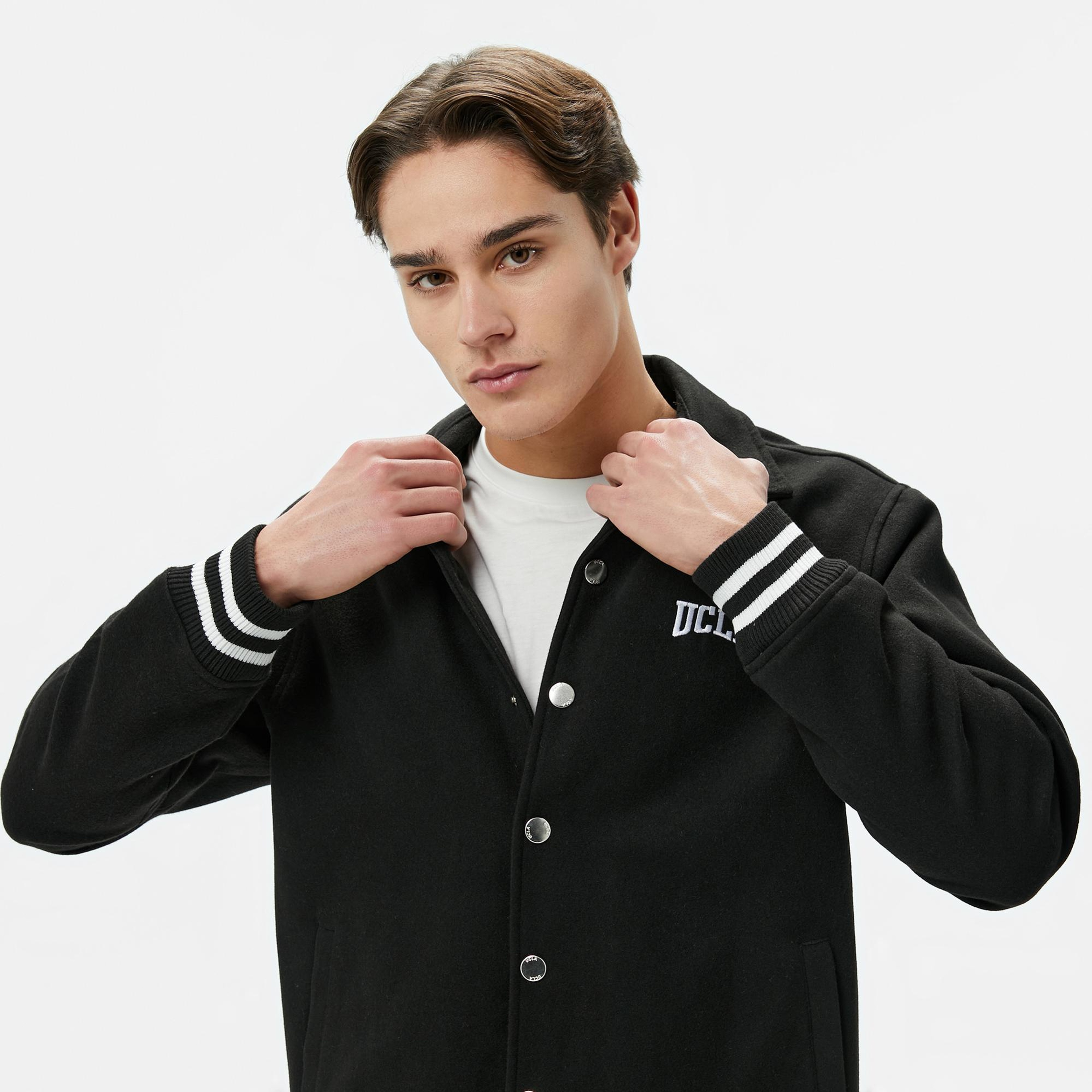 Ucla Keane Erkek Siyah Ceket