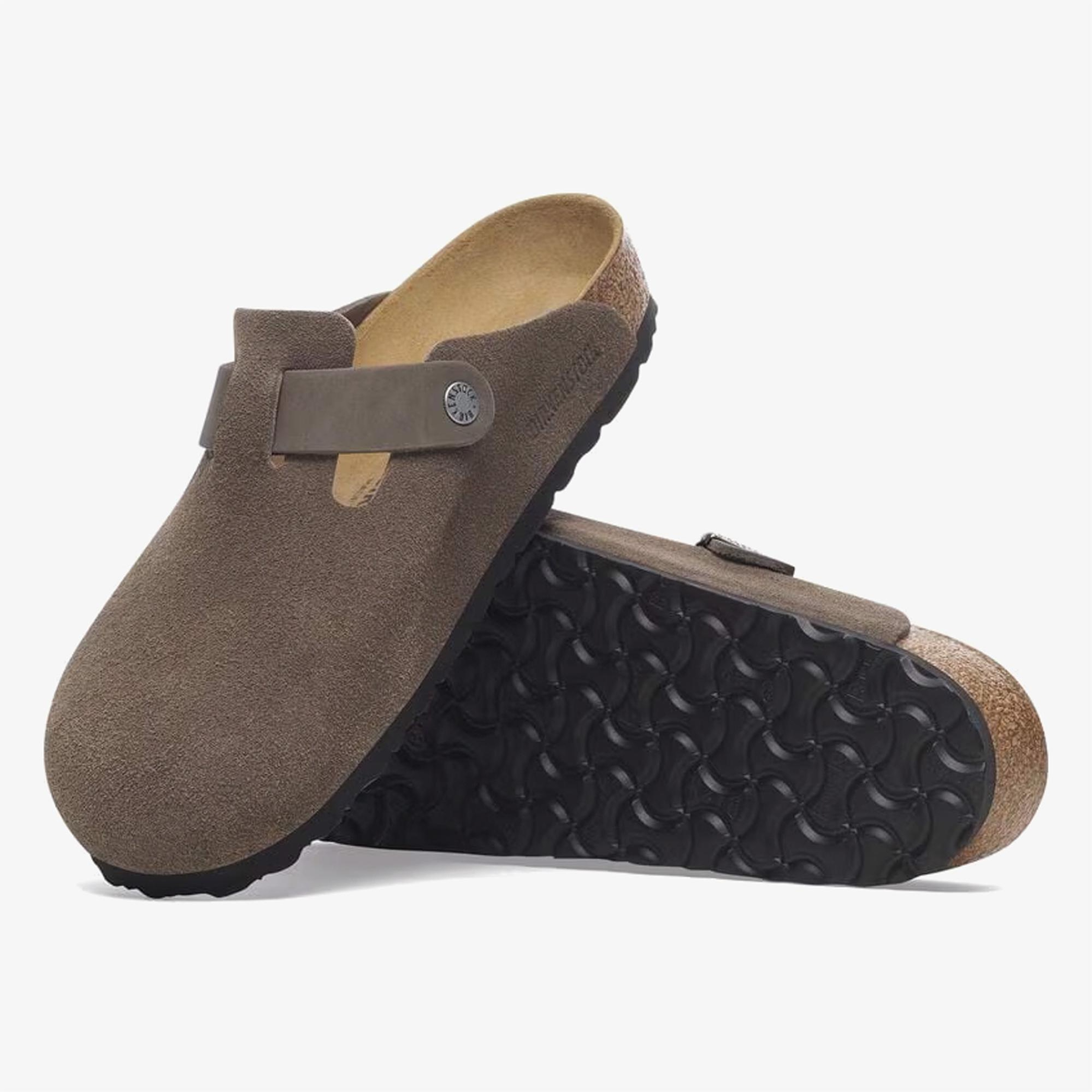 Birkenstock Boston Vl Leoi Erkek Gri Terlik