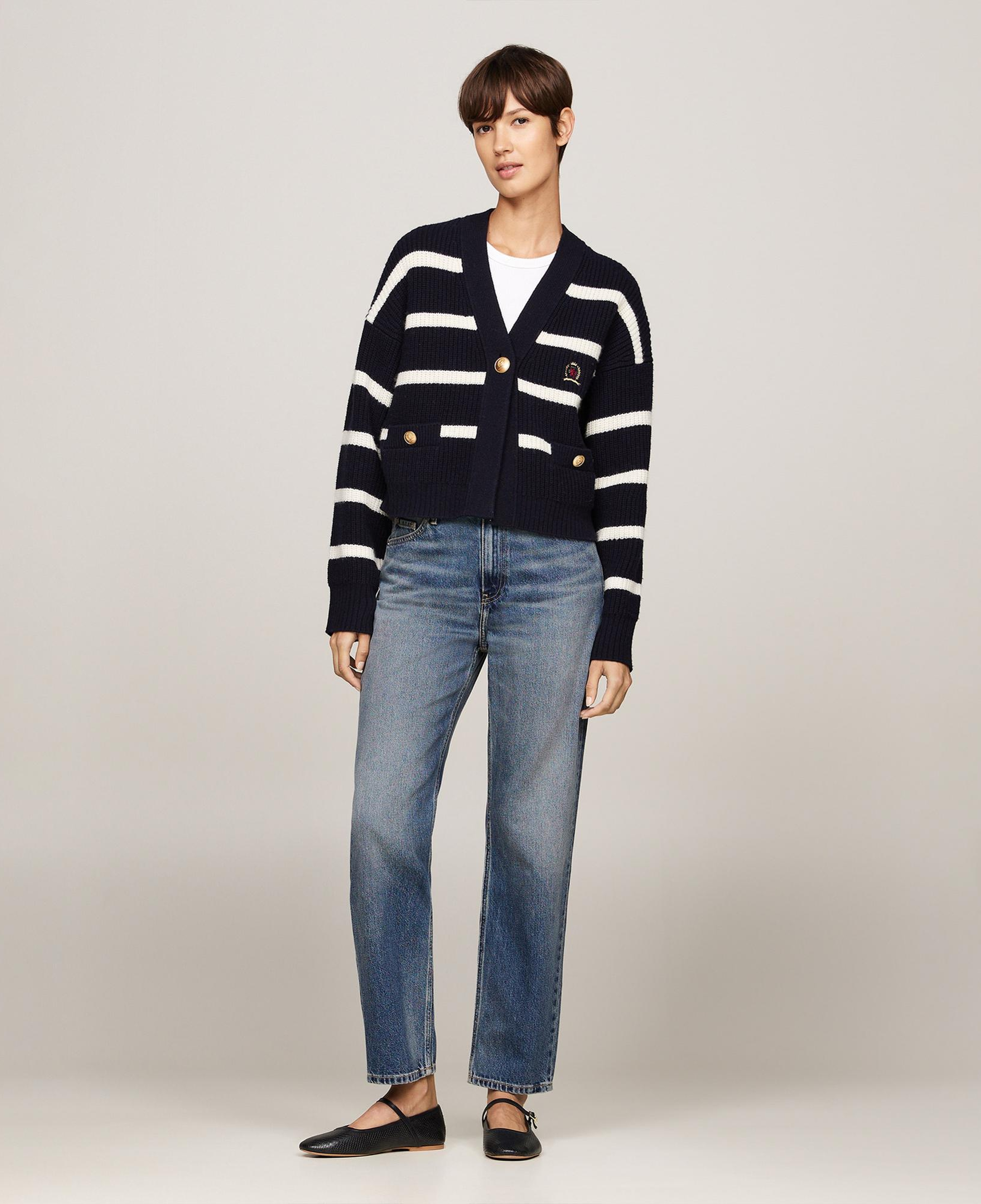 Tommy Hilfiger High Rise Straight Ankle Kadın Mavi Denim
