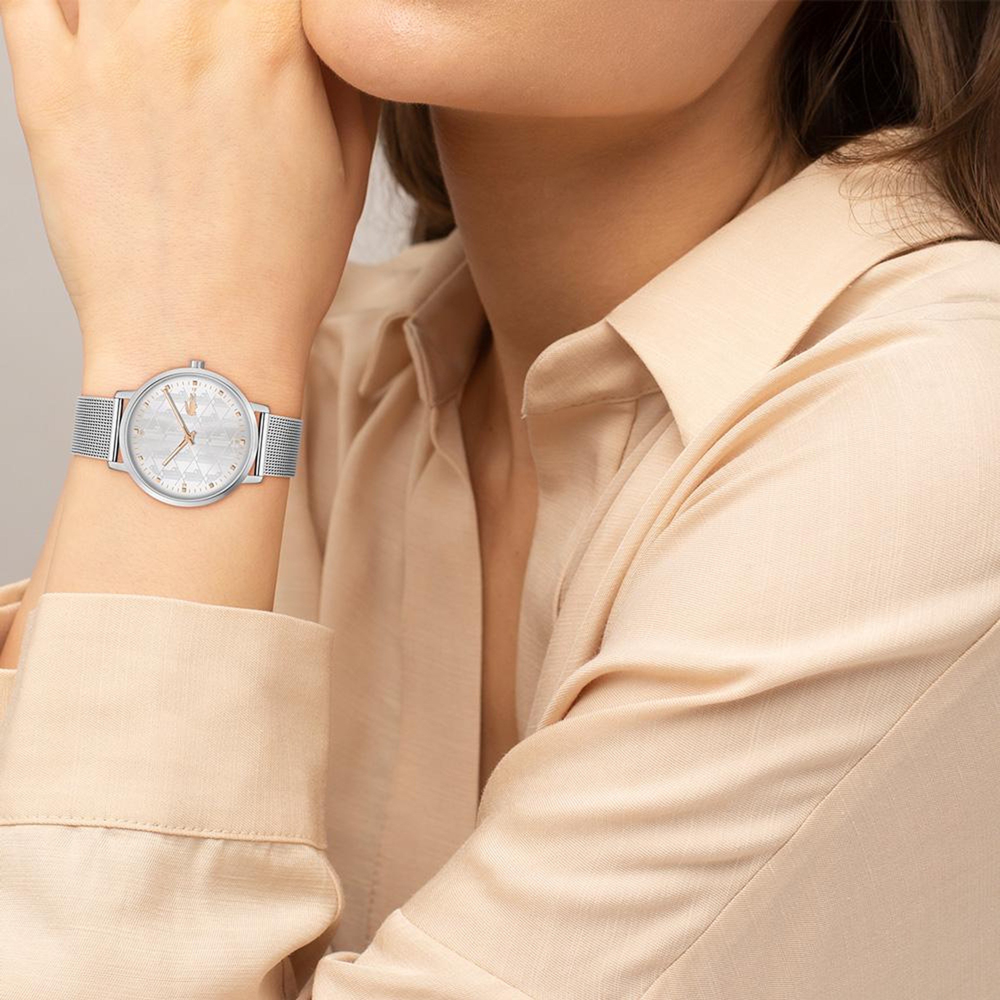 Lacoste Kadın Monogram Gri Saat