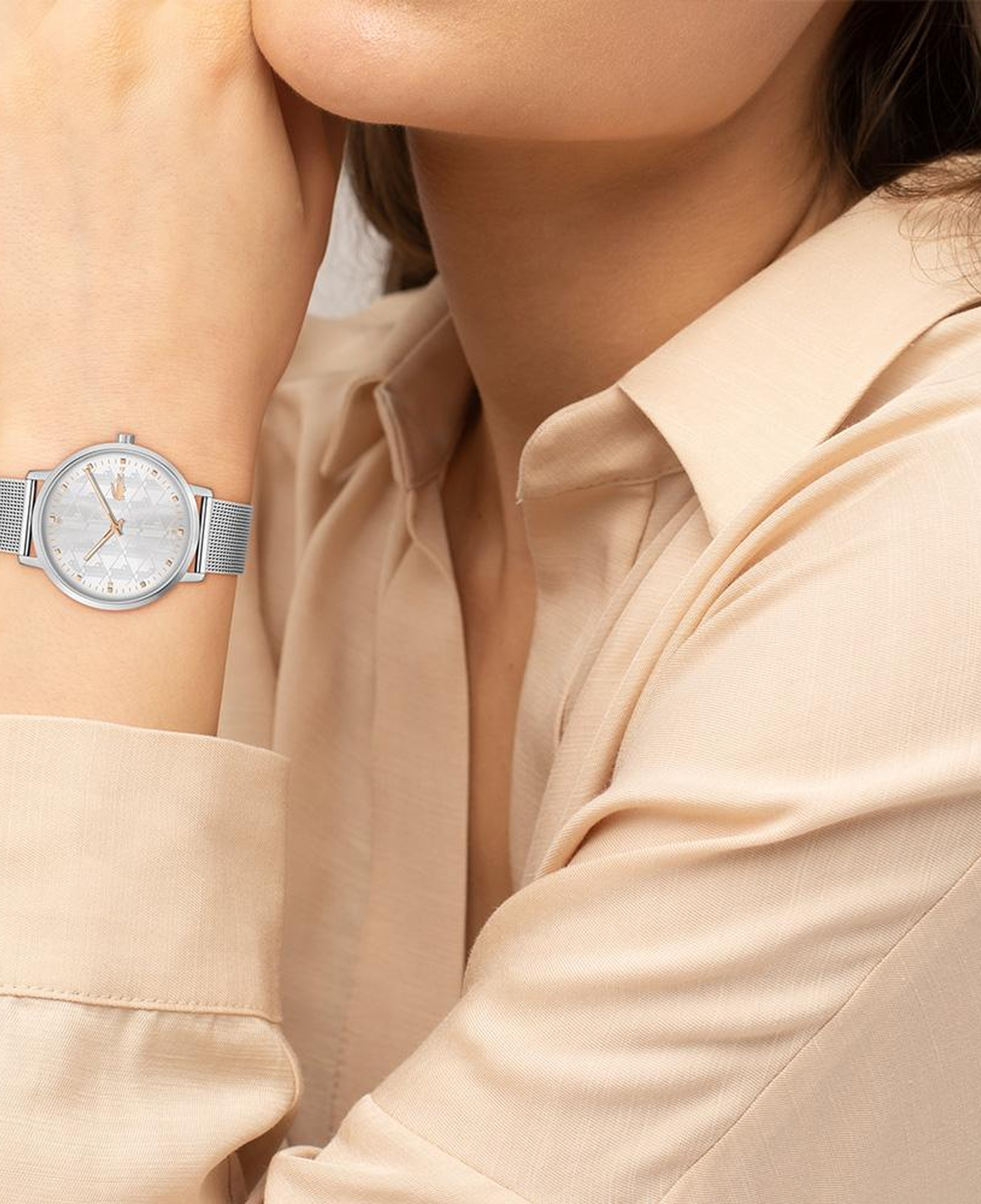 Lacoste Kadın Monogram Gri Saat