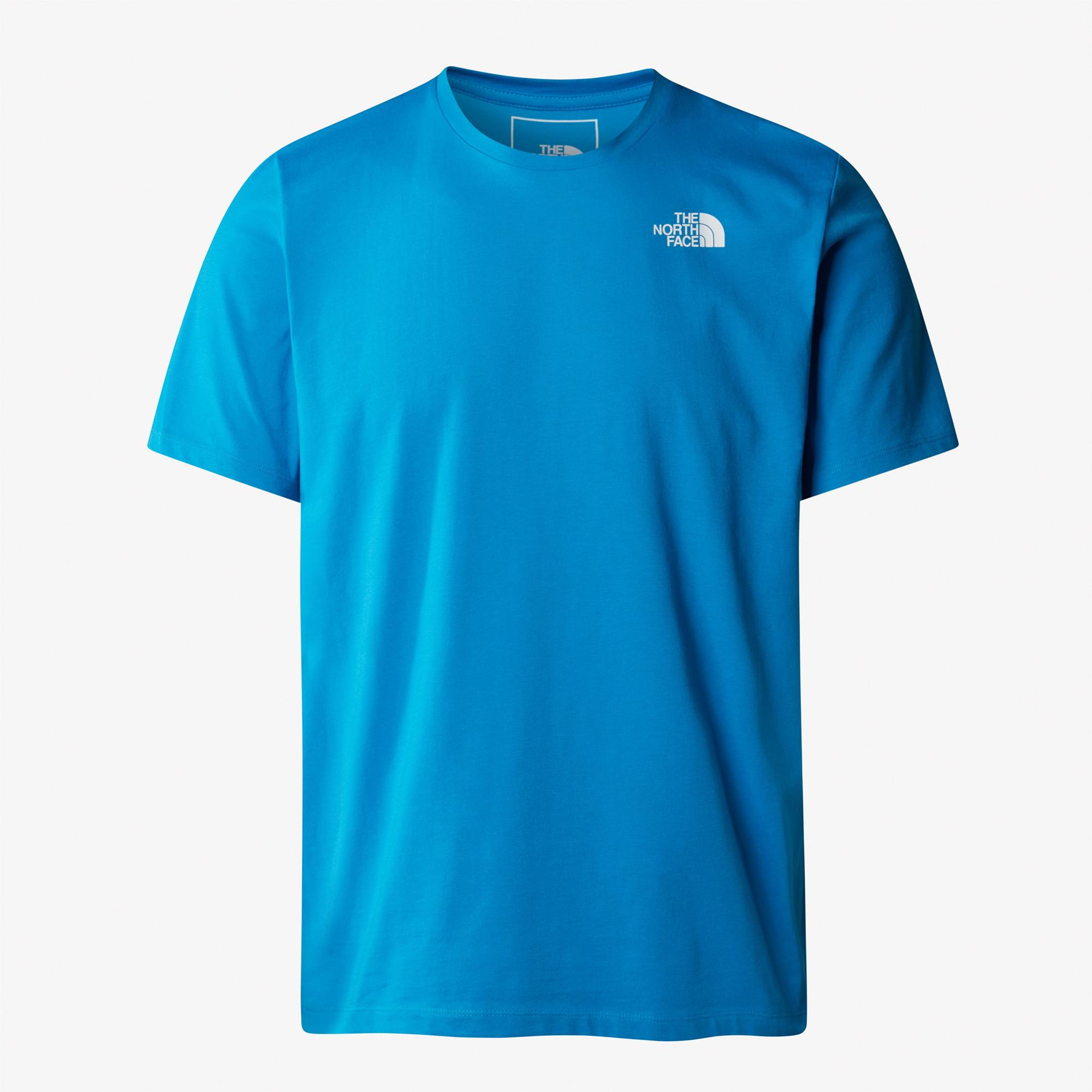 The North Face Foundation Tracks Graphic Tee Erkek Mavi T-Shirt