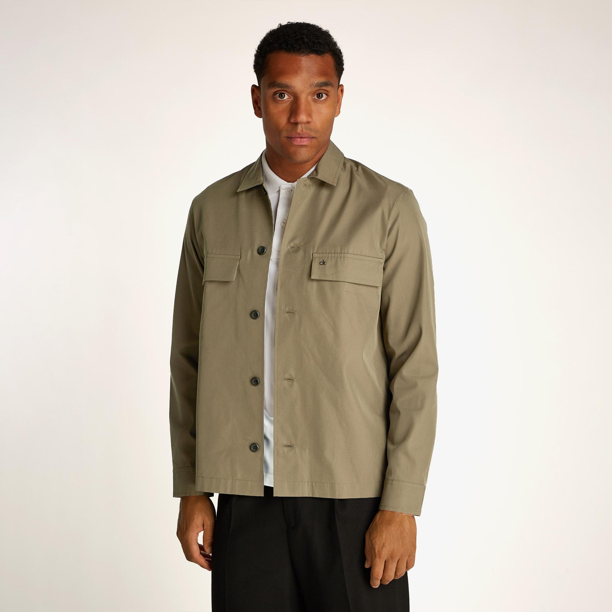 Calvin Klein Erkek Gri Gömlek