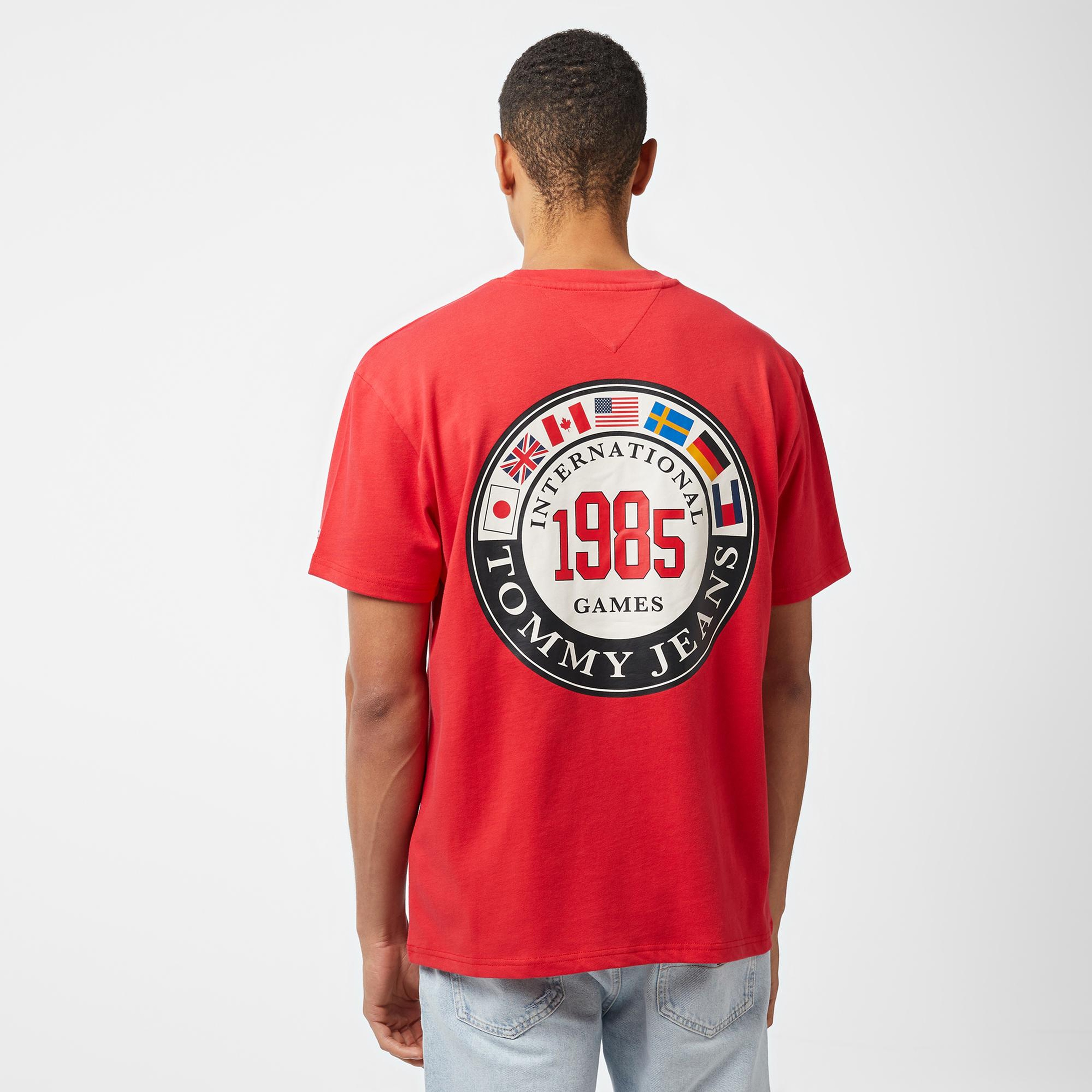 Tommy Jeans Archive Games Erkek Kırmızı T-Shirt