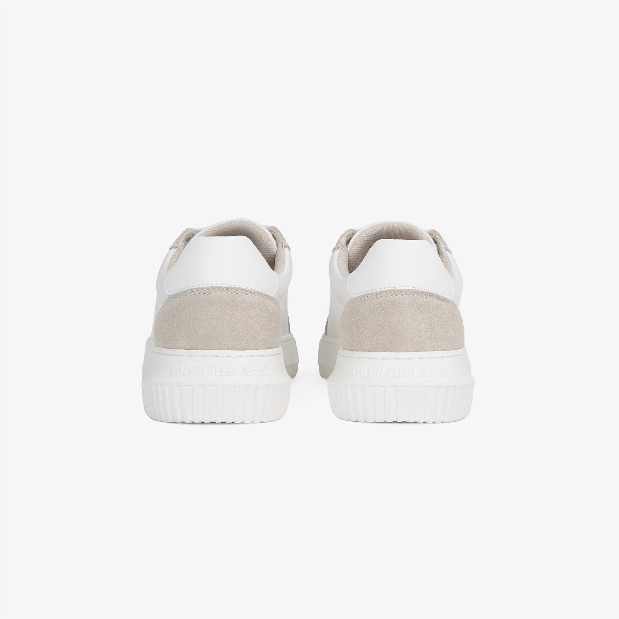 Calvin Klein Chunky Cupsole Canvas Erkek Krem Sneaker