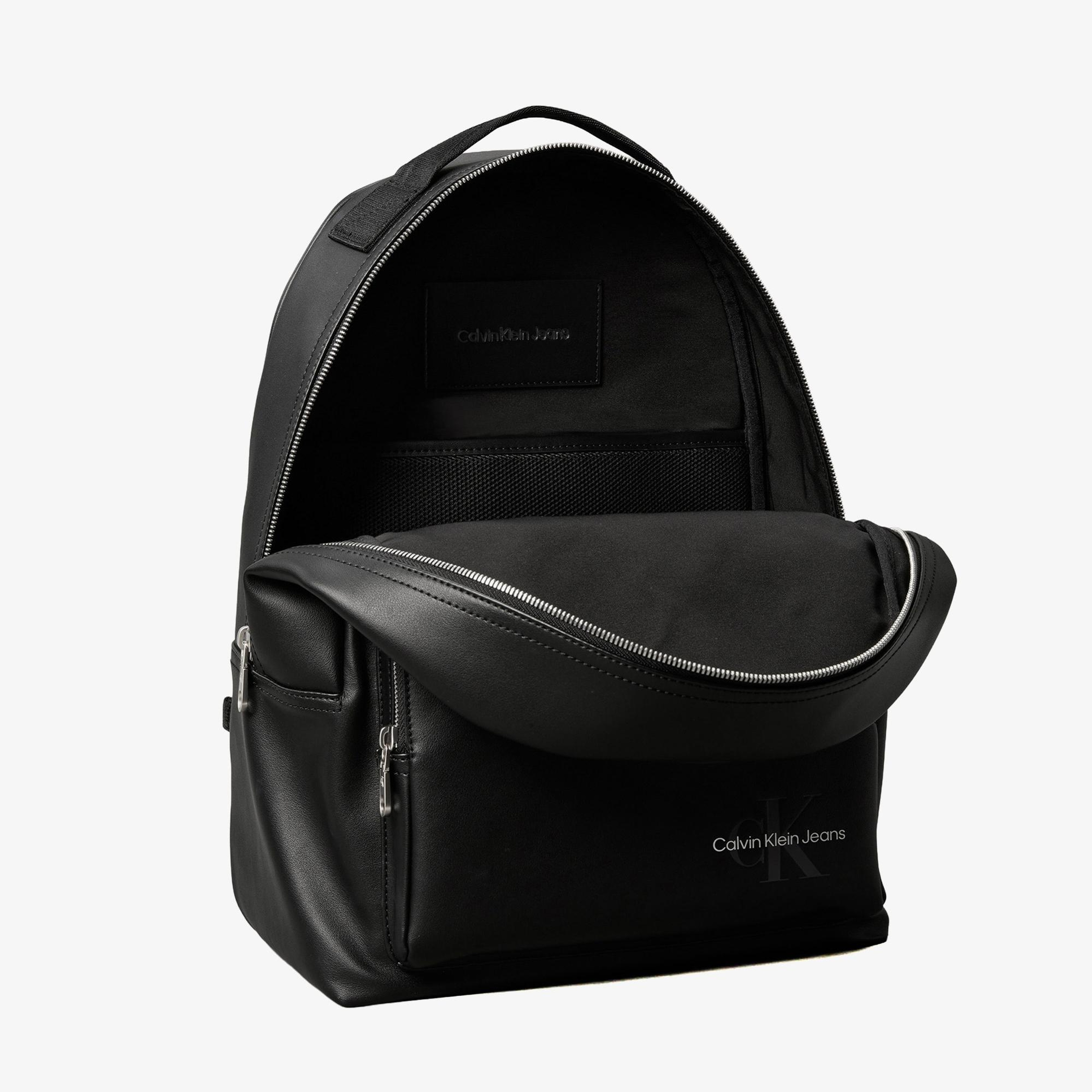 Calvin Klein Mono Logo Erkek Siyah Sırt Çantası
