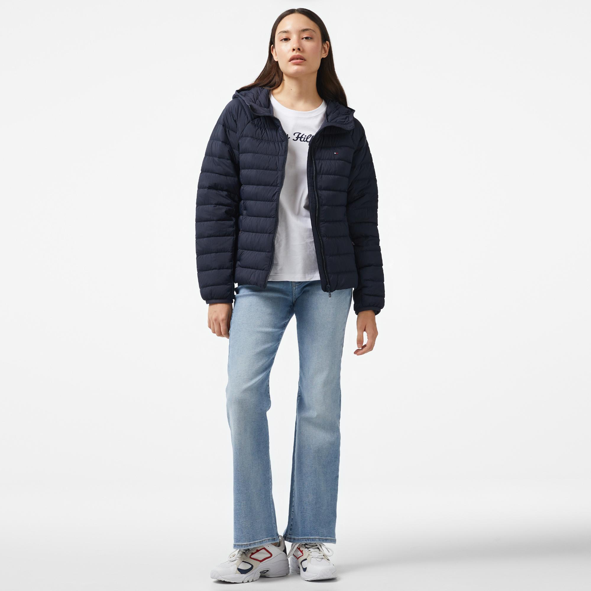 Tommy Hilfiger Sporty Down Kadın Mavi Ceket