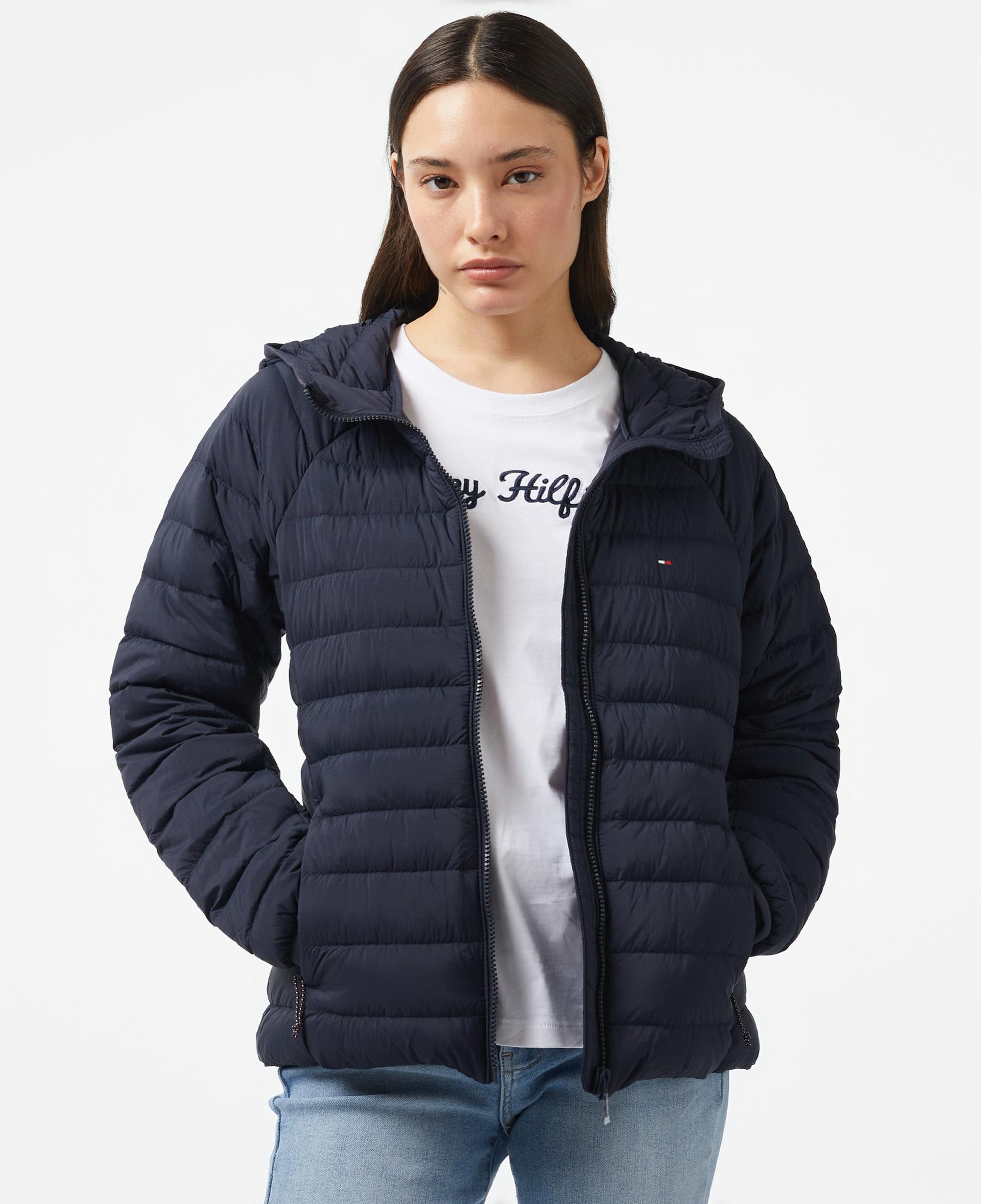 Tommy Hilfiger Sporty Down Kadın Mavi Ceket