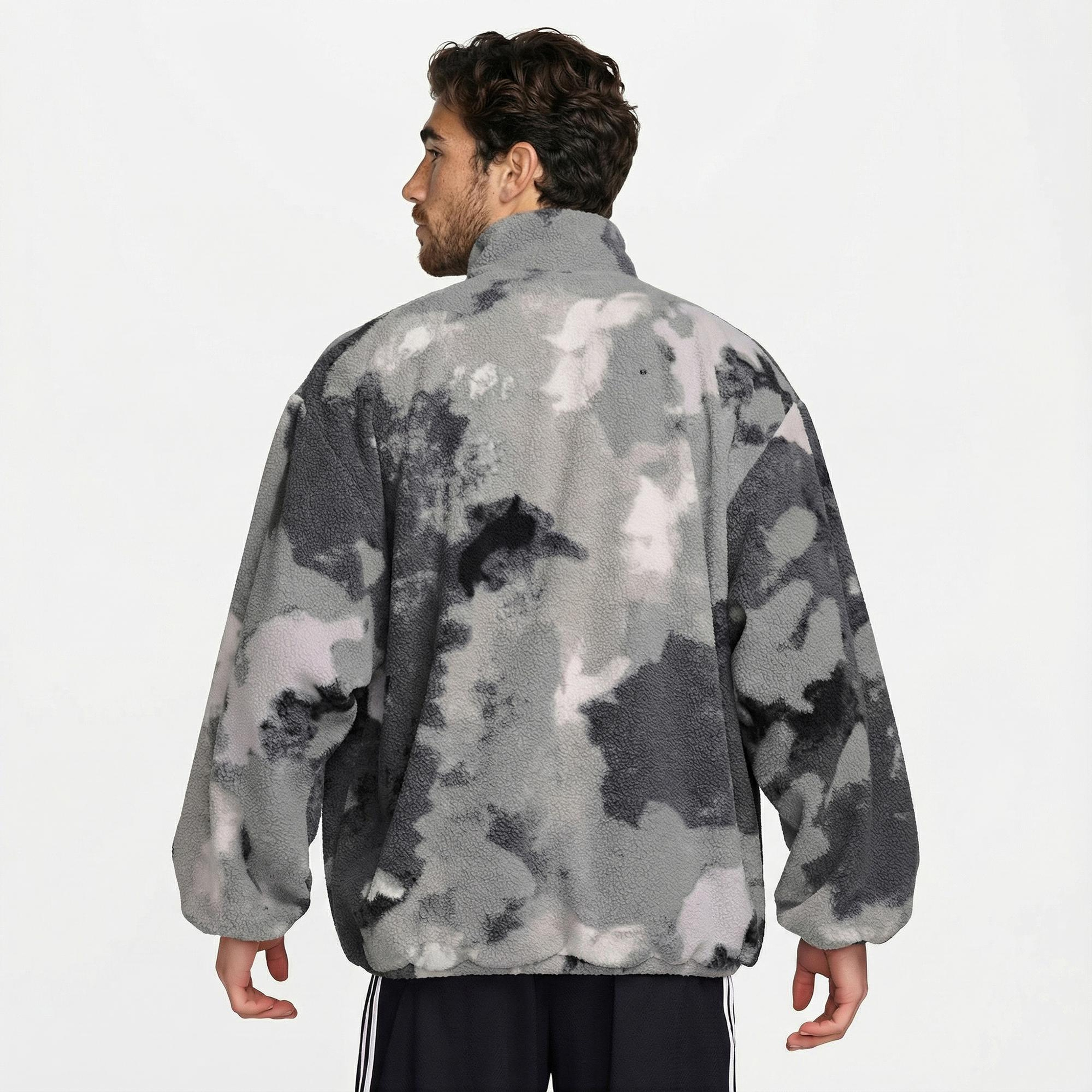 Nike Therma-Fit Sherpa Erkek Gri Ceket