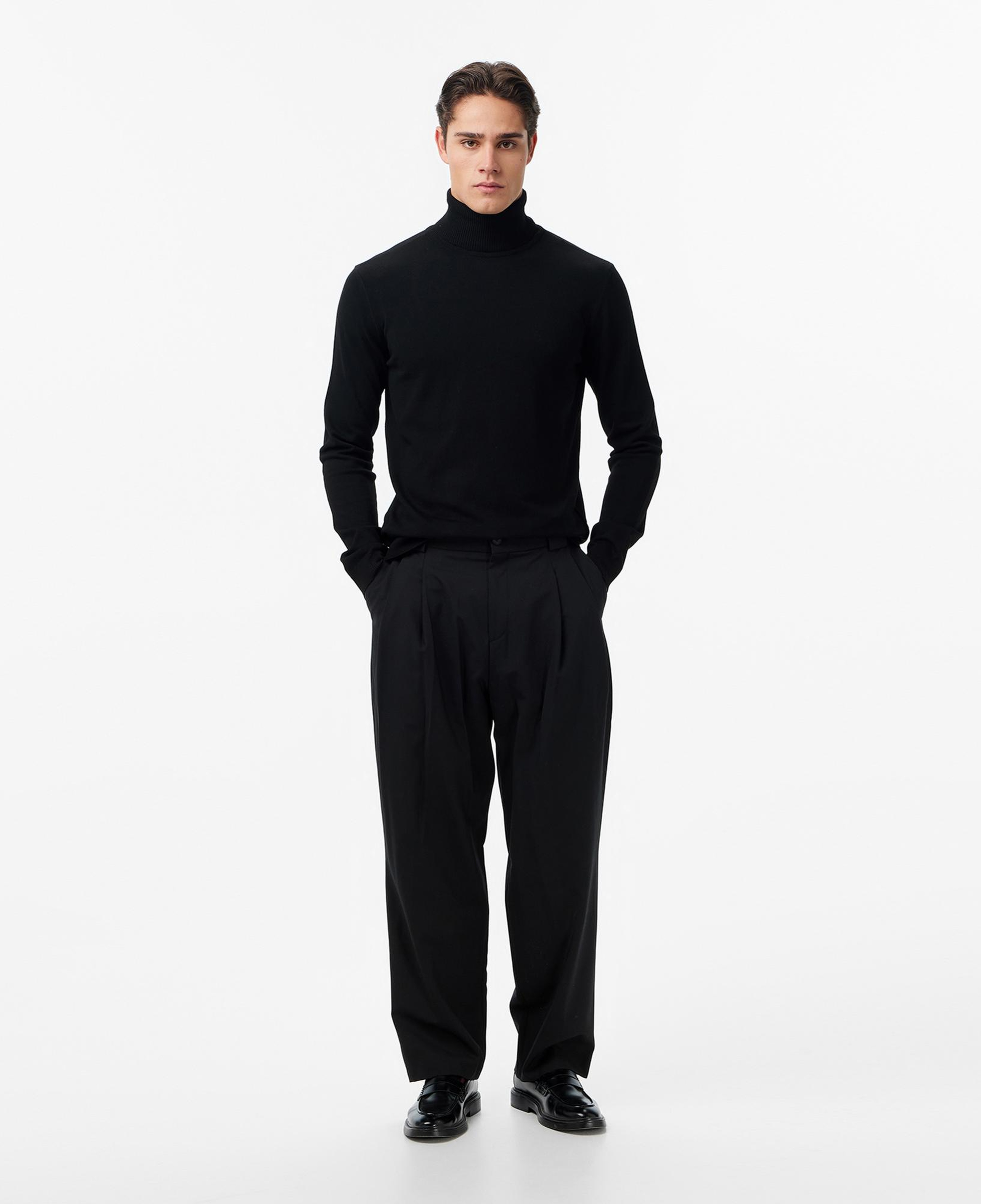 Les Benjamins Classic Fit Erkek Siyah Triko