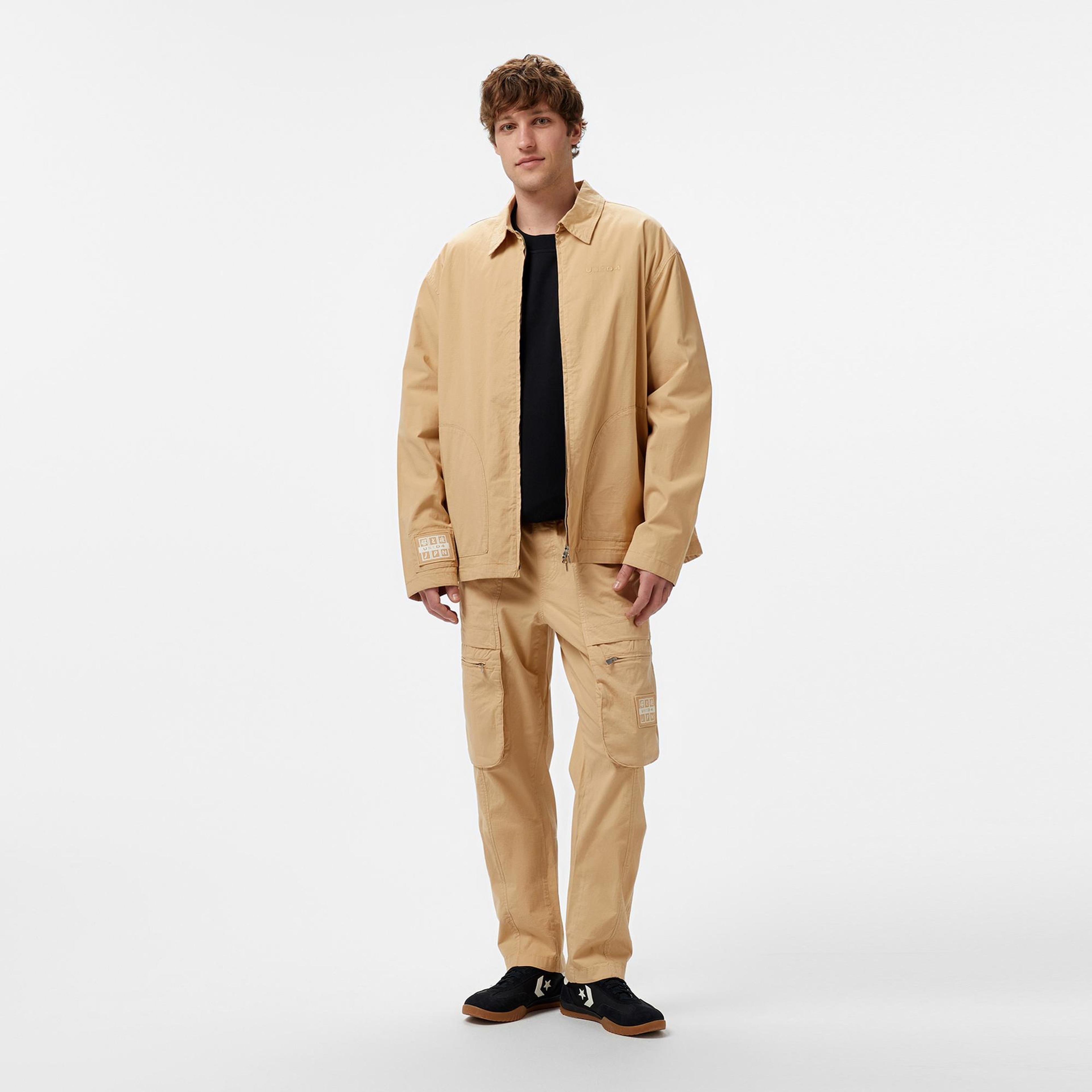 UNITED4 Oversize Erkek Kahverengi Mont