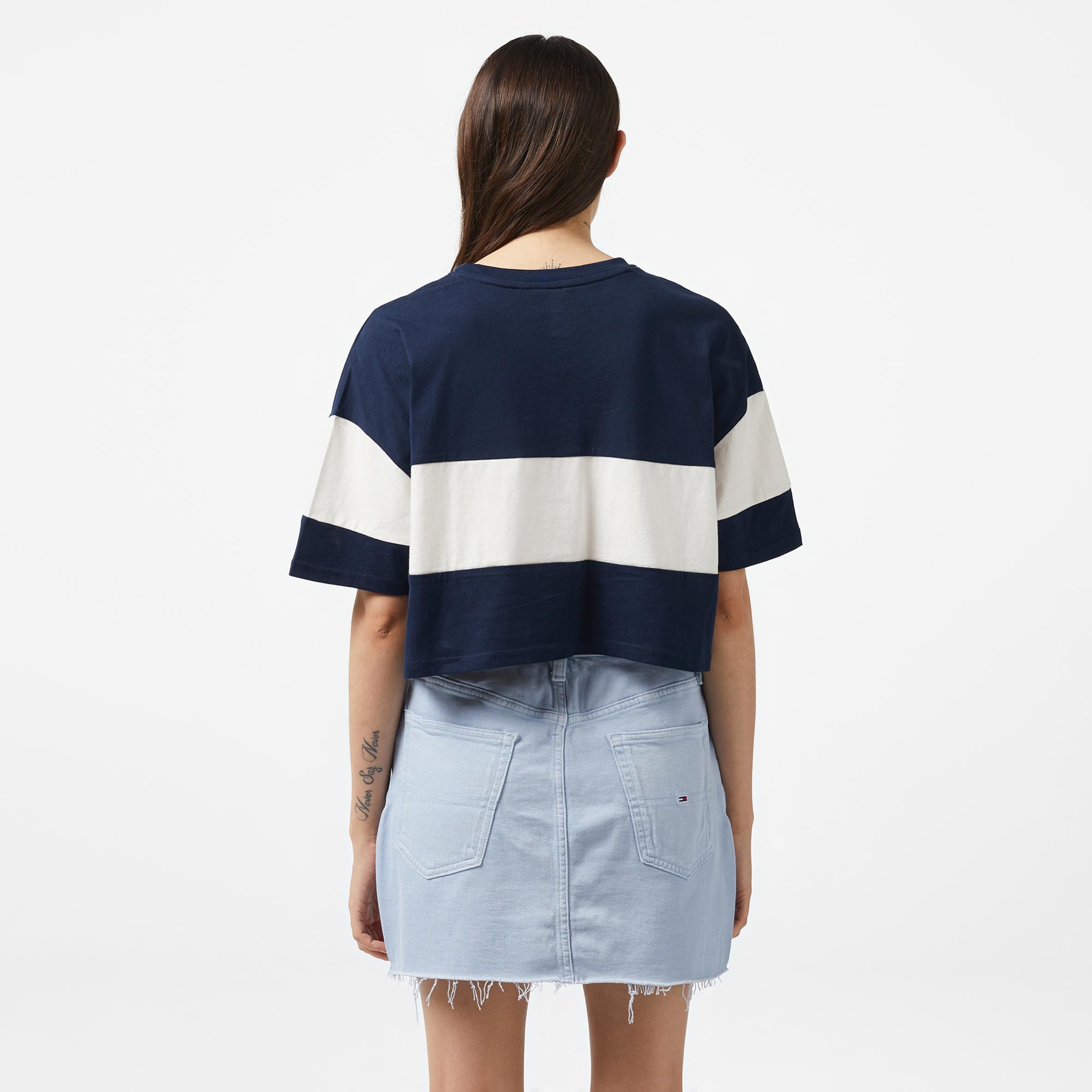 Tommy Hilfiger Badge Kadın Lacivert T-Shirt