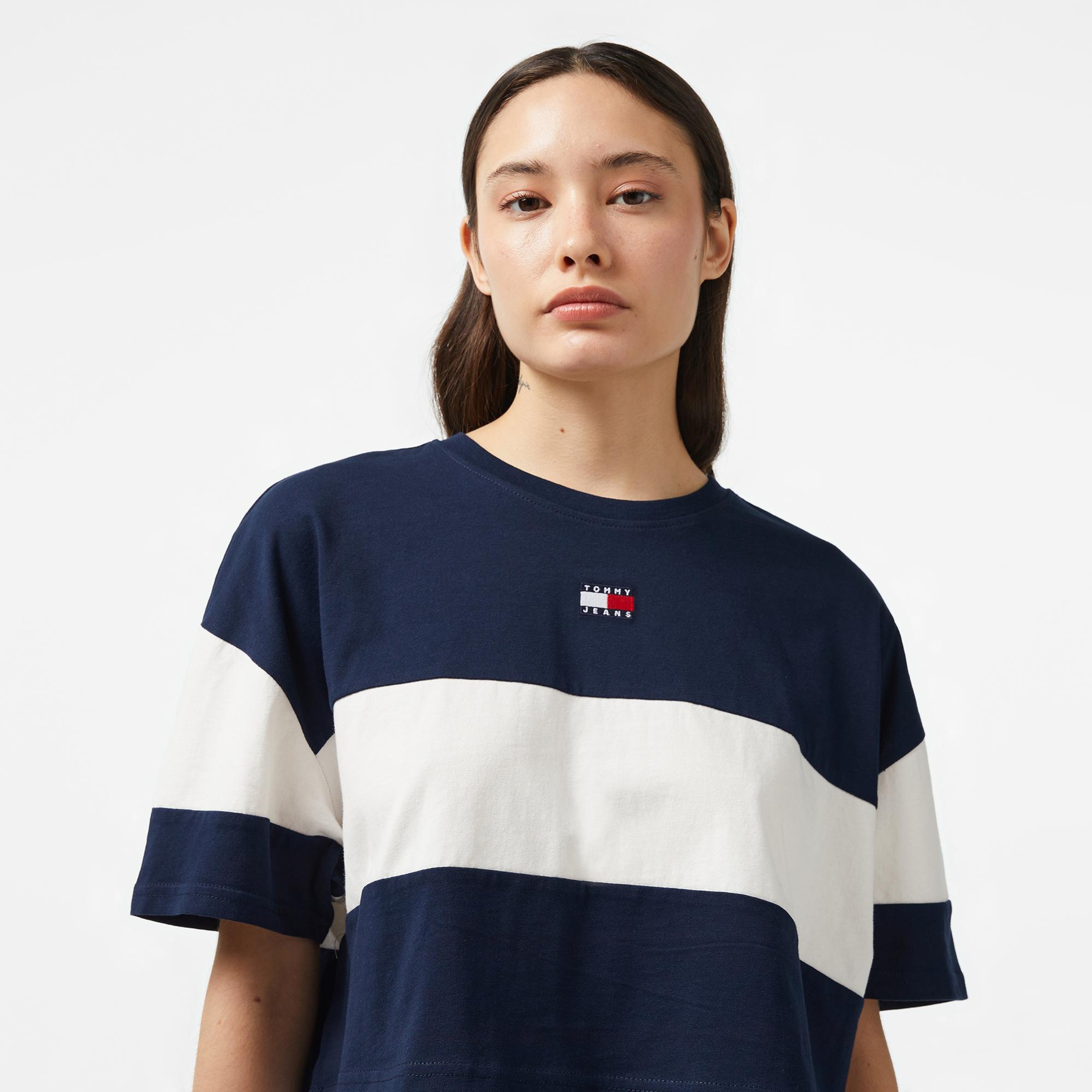 Tommy Hilfiger Badge Kadın Lacivert T-Shirt