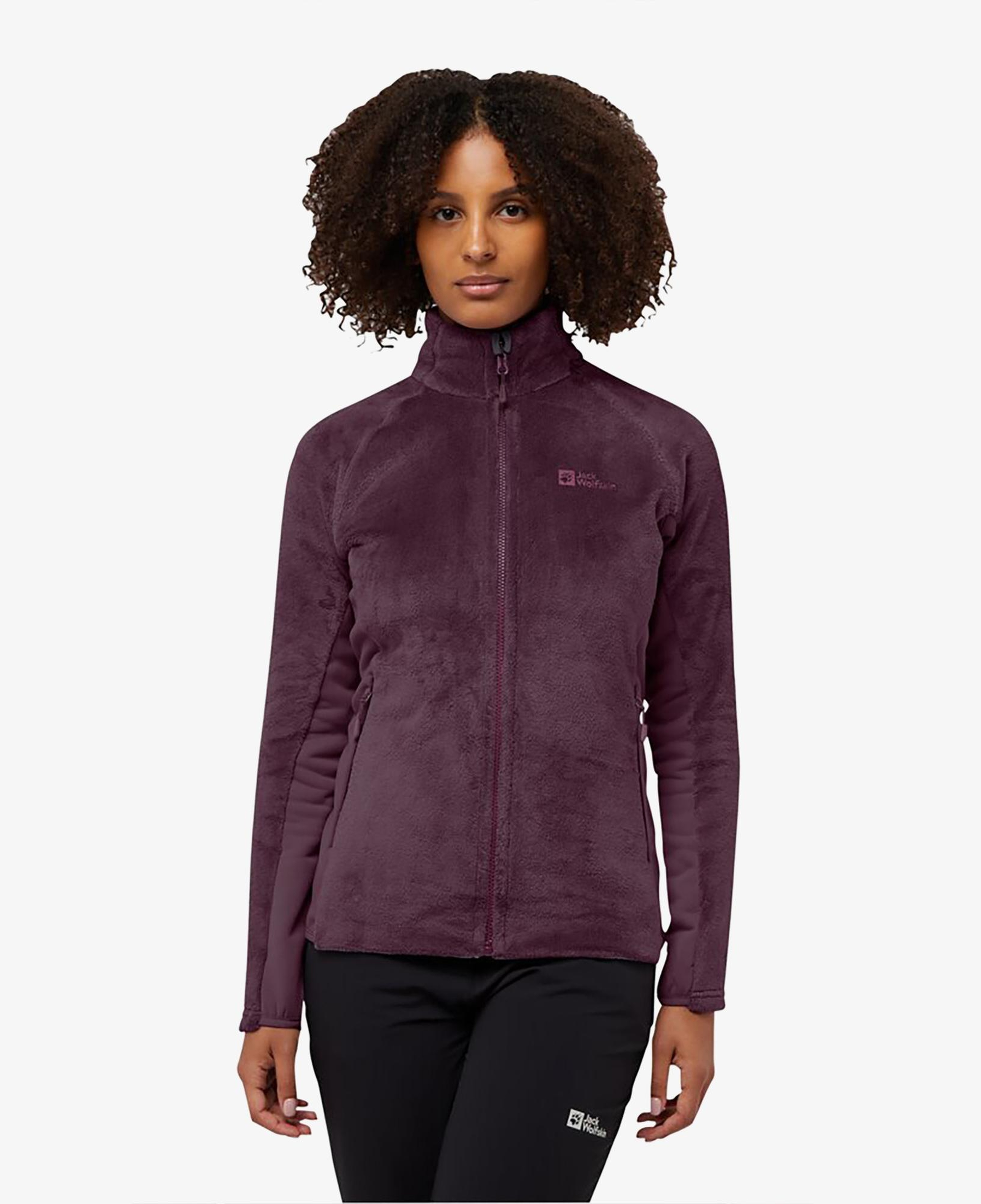 Jack Wolfskin Rotwand Full Zipped Kadın Mor Ceket