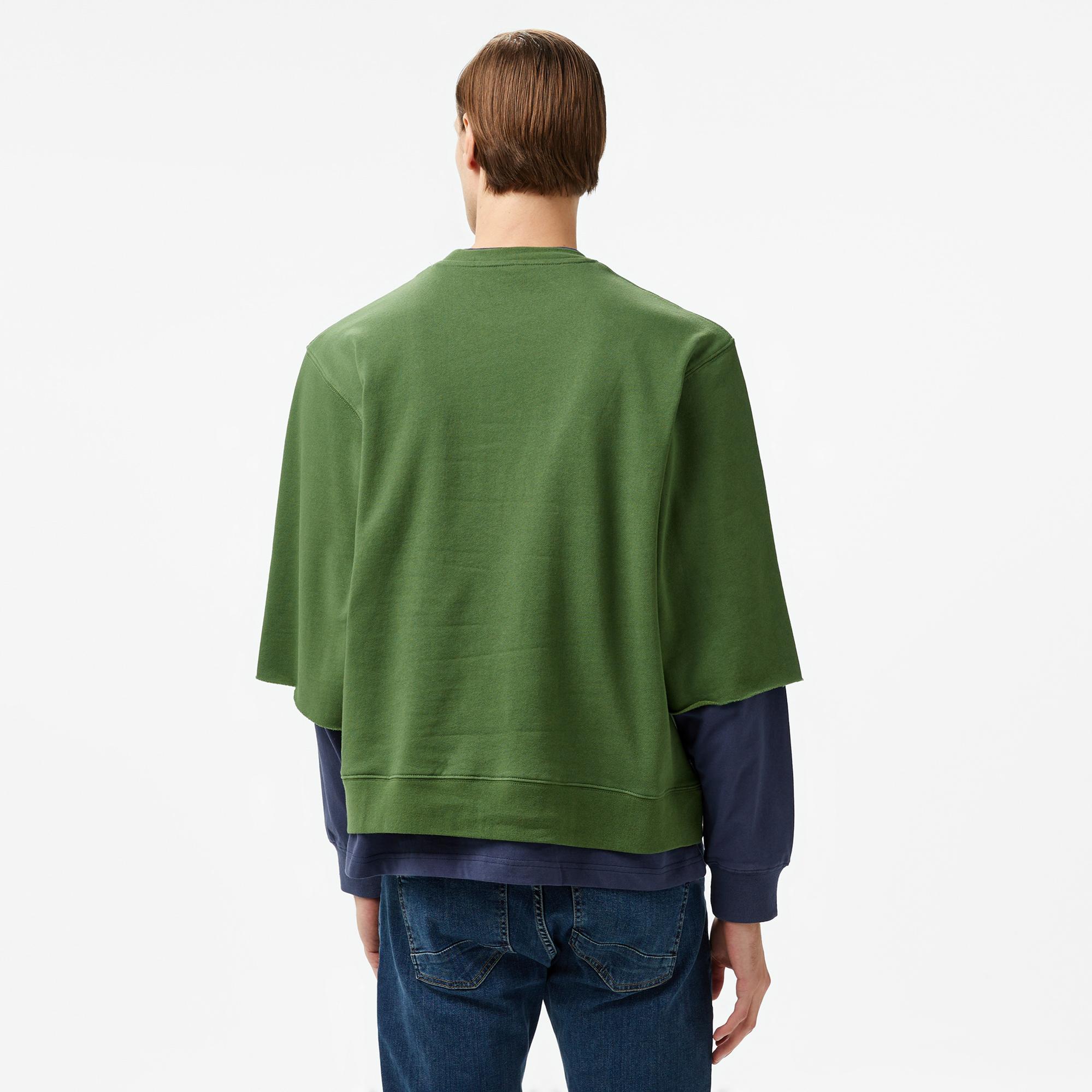 The Hundreds Layer Crewneck Erkek Yeşil Sweatshirt