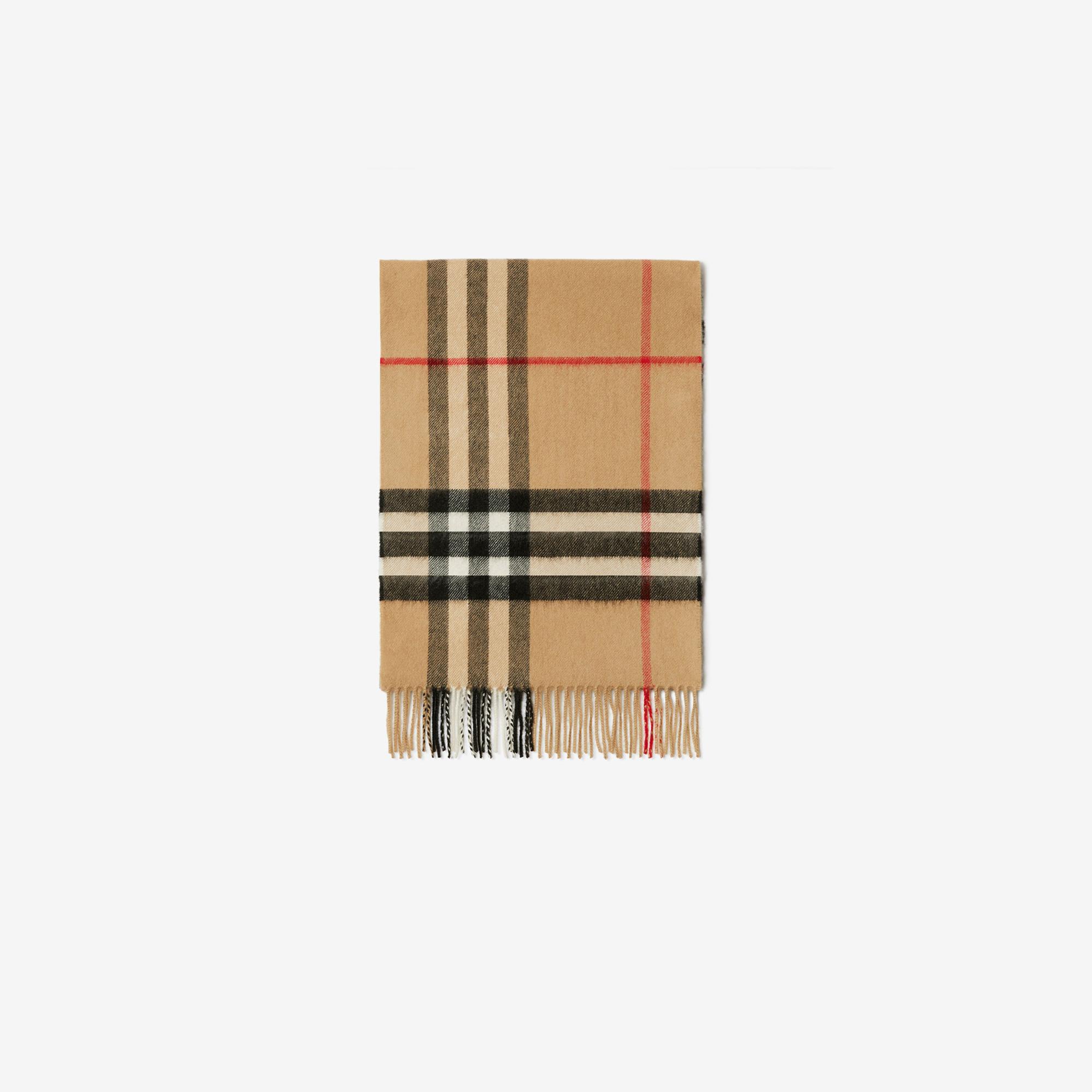 Burberry Check Kaşmir Kadın Bej Atkı