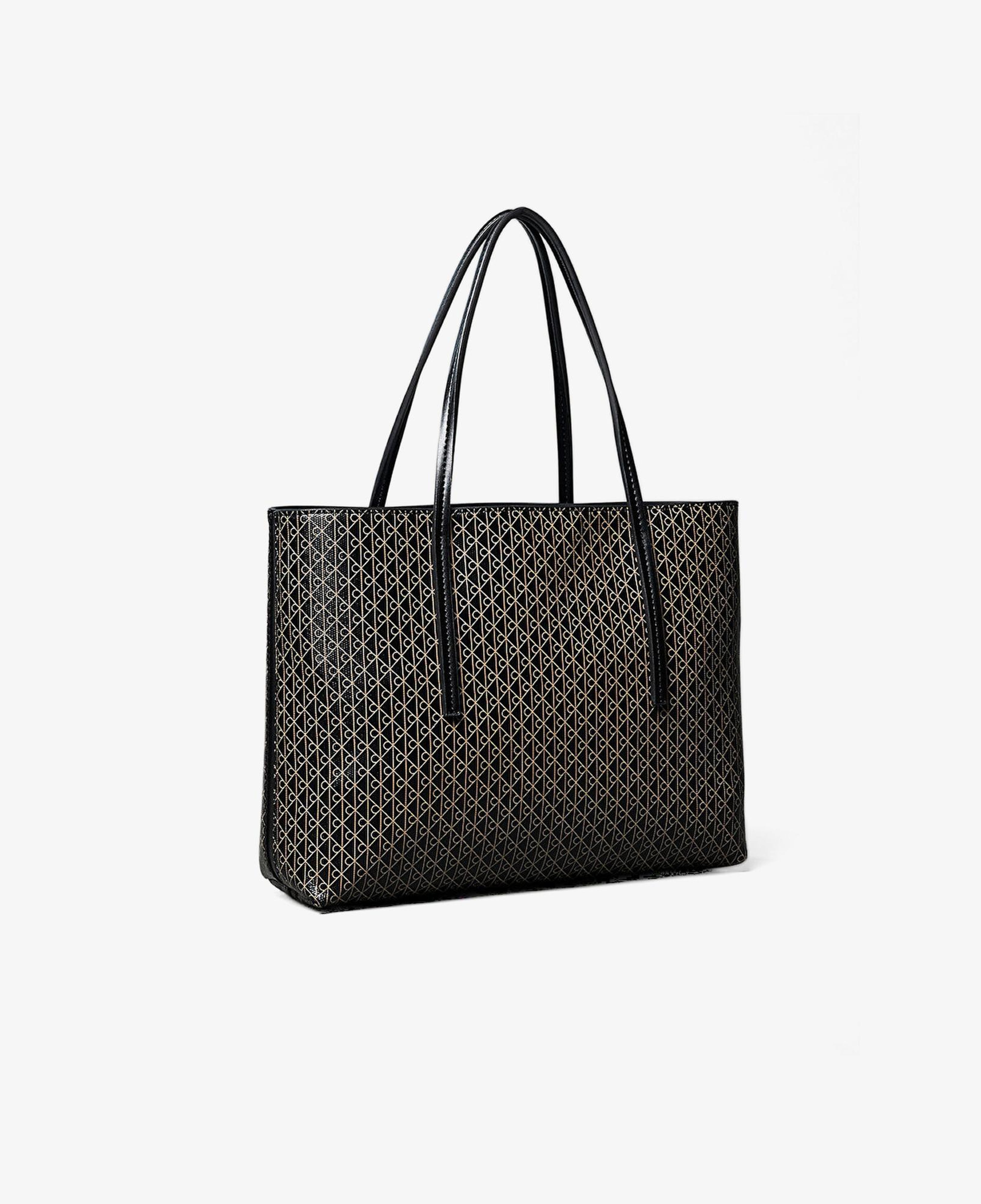 Calvin Klein Emblem Tote Pouch Kadın Siyah Çanta