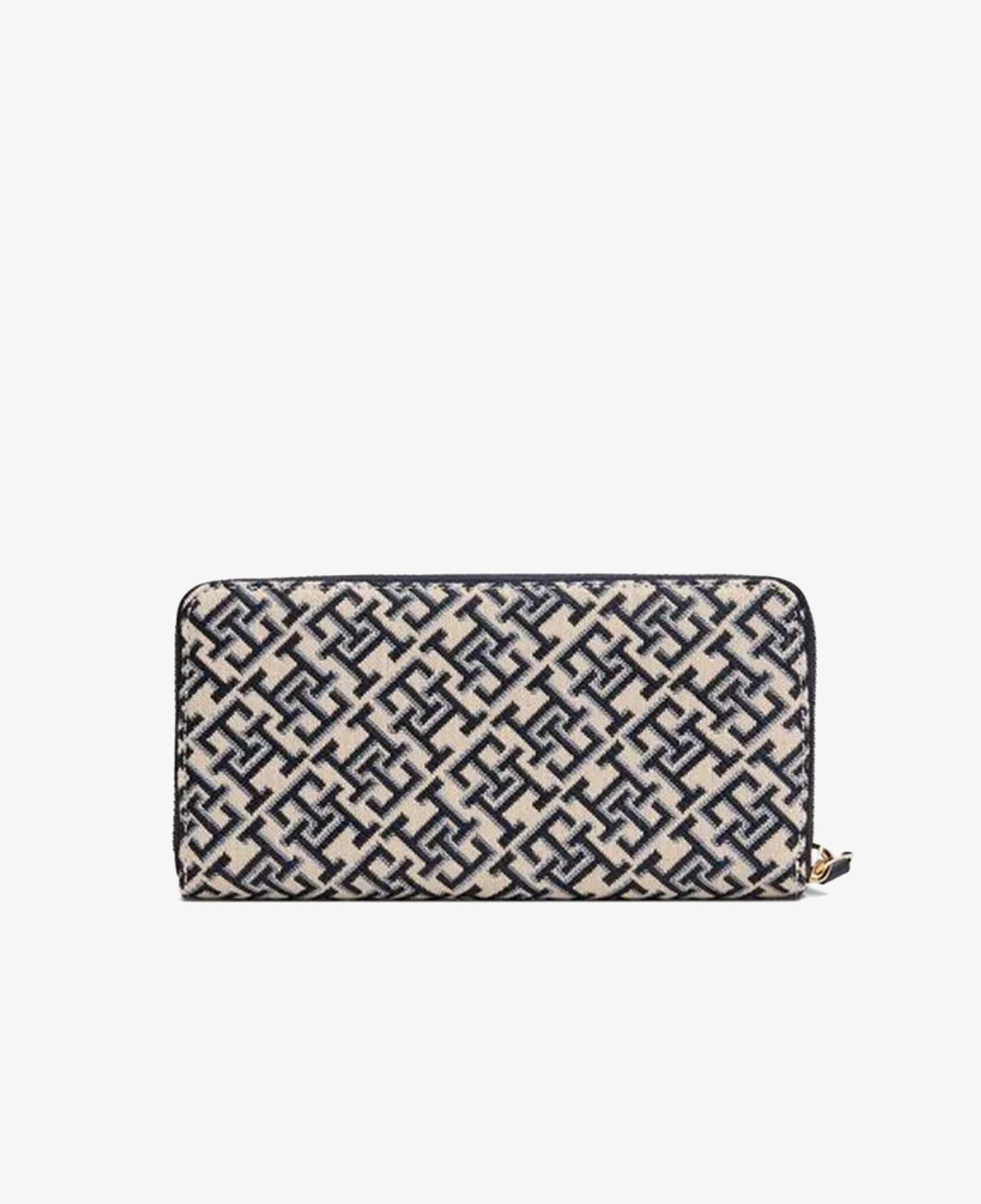 Tommy Hilfiger Jacquard Med Kadın Mavi Cüzdan