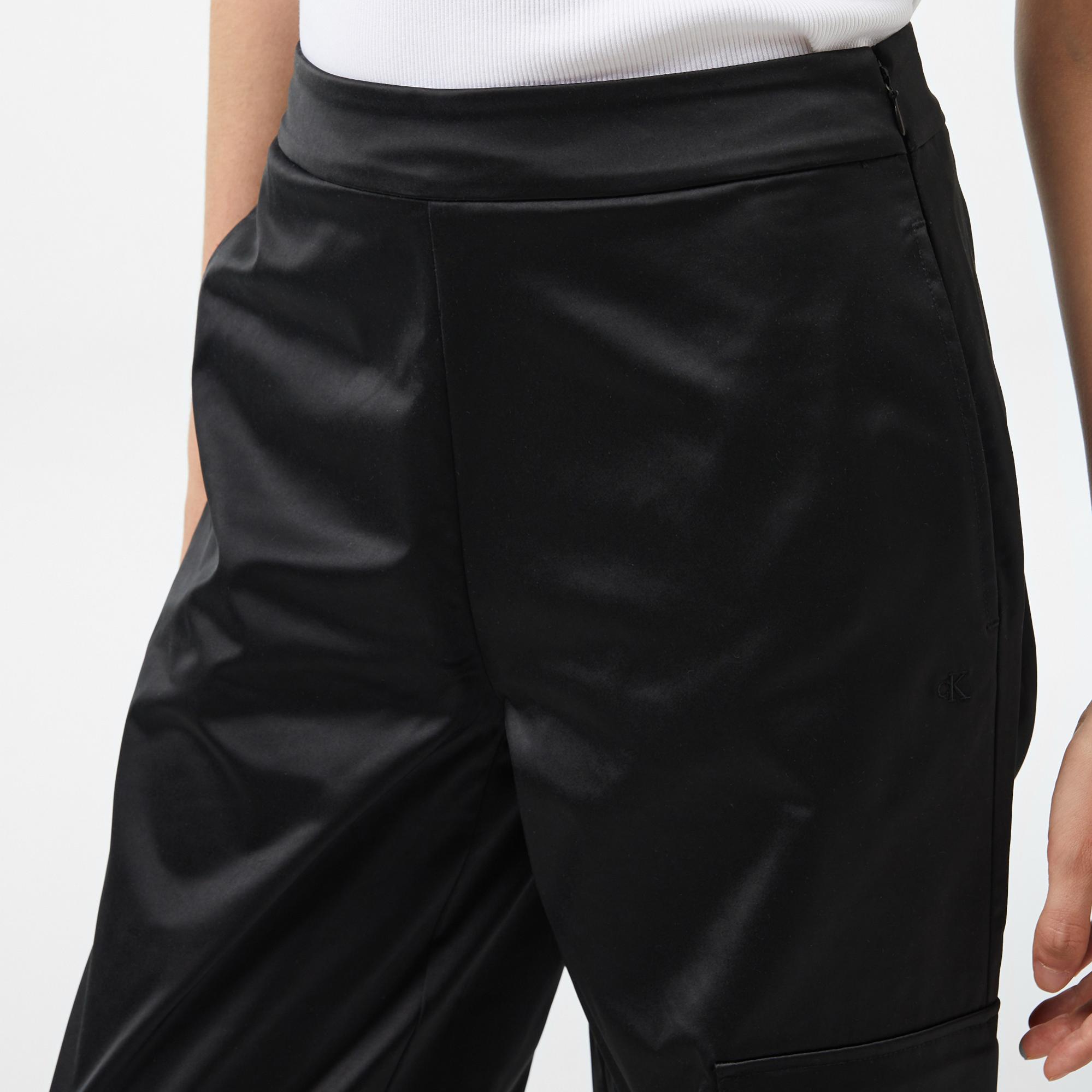 Calvin Klein Jeans Satın Utility Kadın Siyah Kargo Pantolon