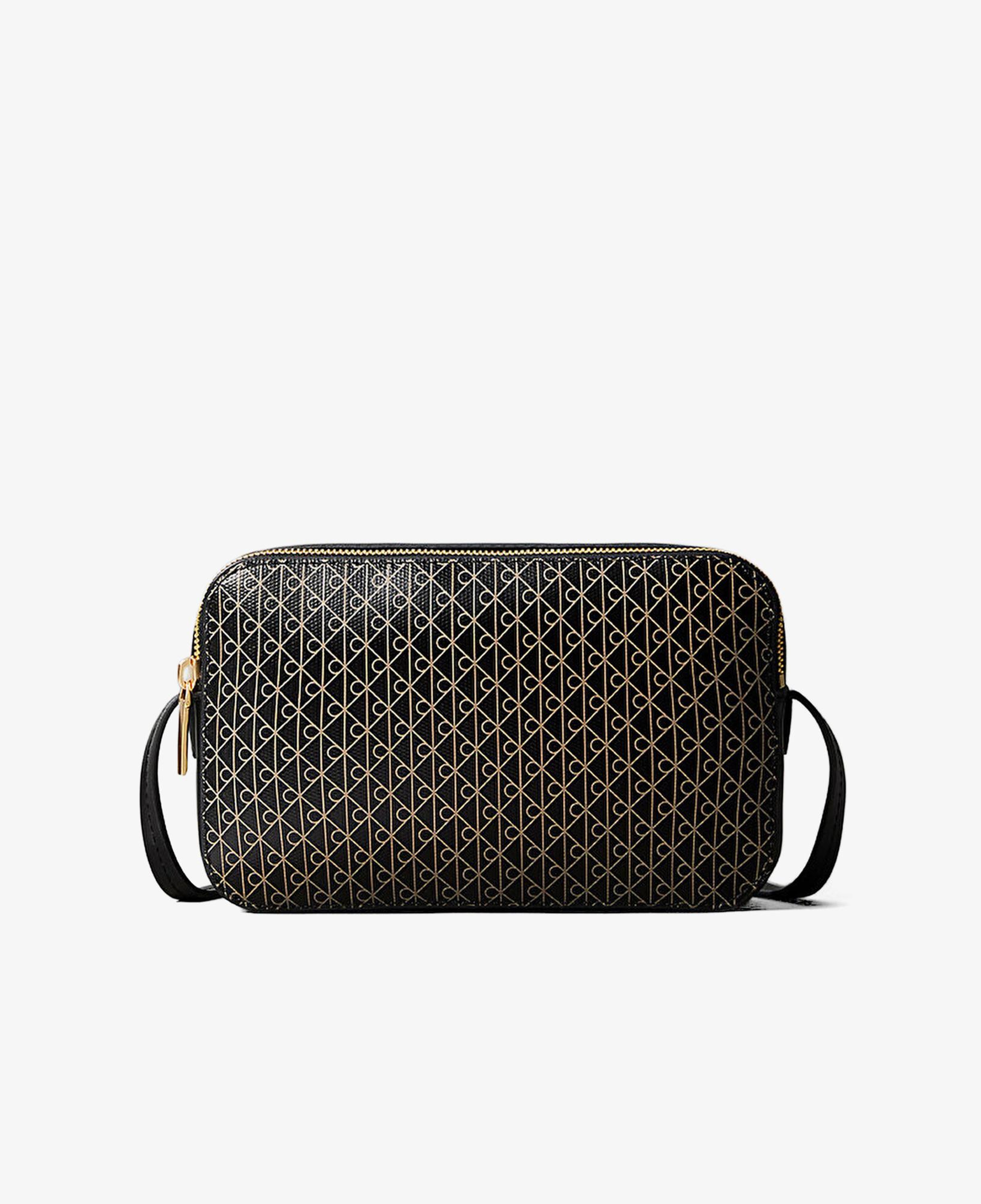 Calvin Klein Emblem Elongated Camera Kadın Siyah Çapraz Çanta