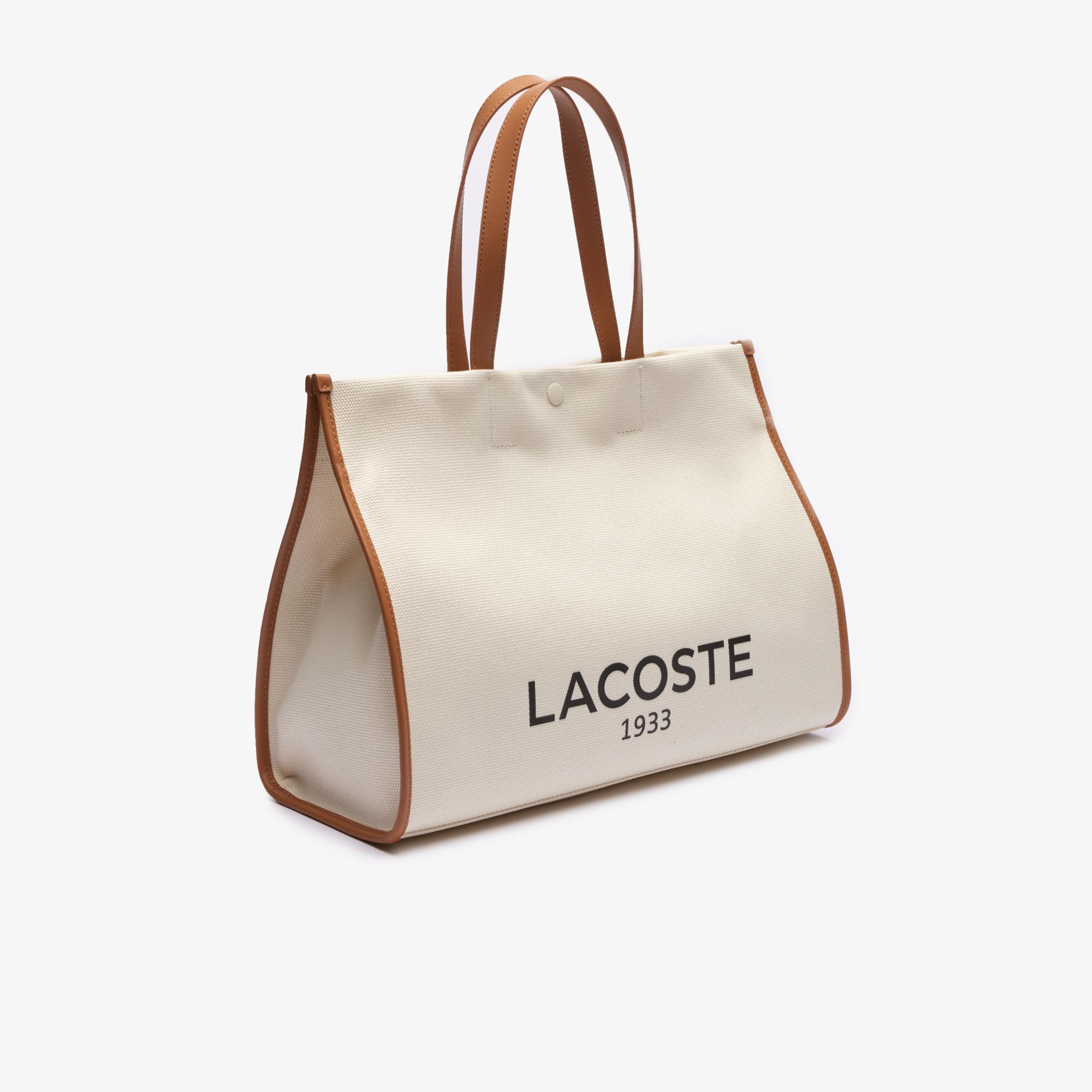 Lacoste Heritage Canvas Unisex Bej Omuz Çantası