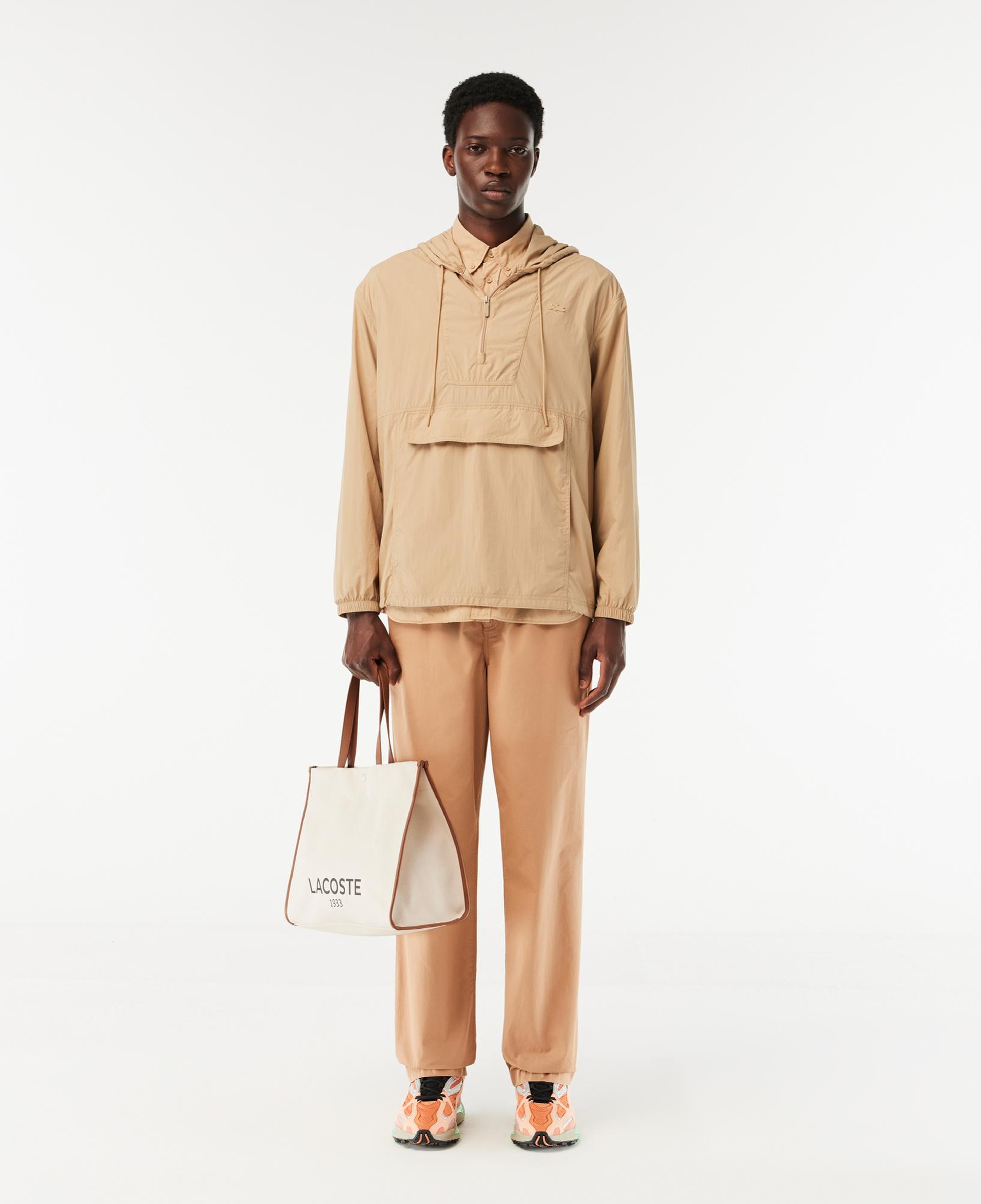 Lacoste Heritage Canvas Unisex Bej Omuz Çantası